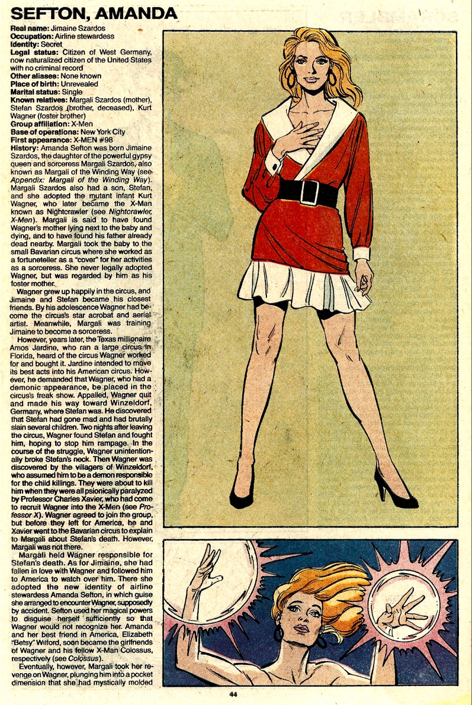 Read online The Official Handbook of the Marvel Universe: Update '89 comic -  Issue #6 - 46