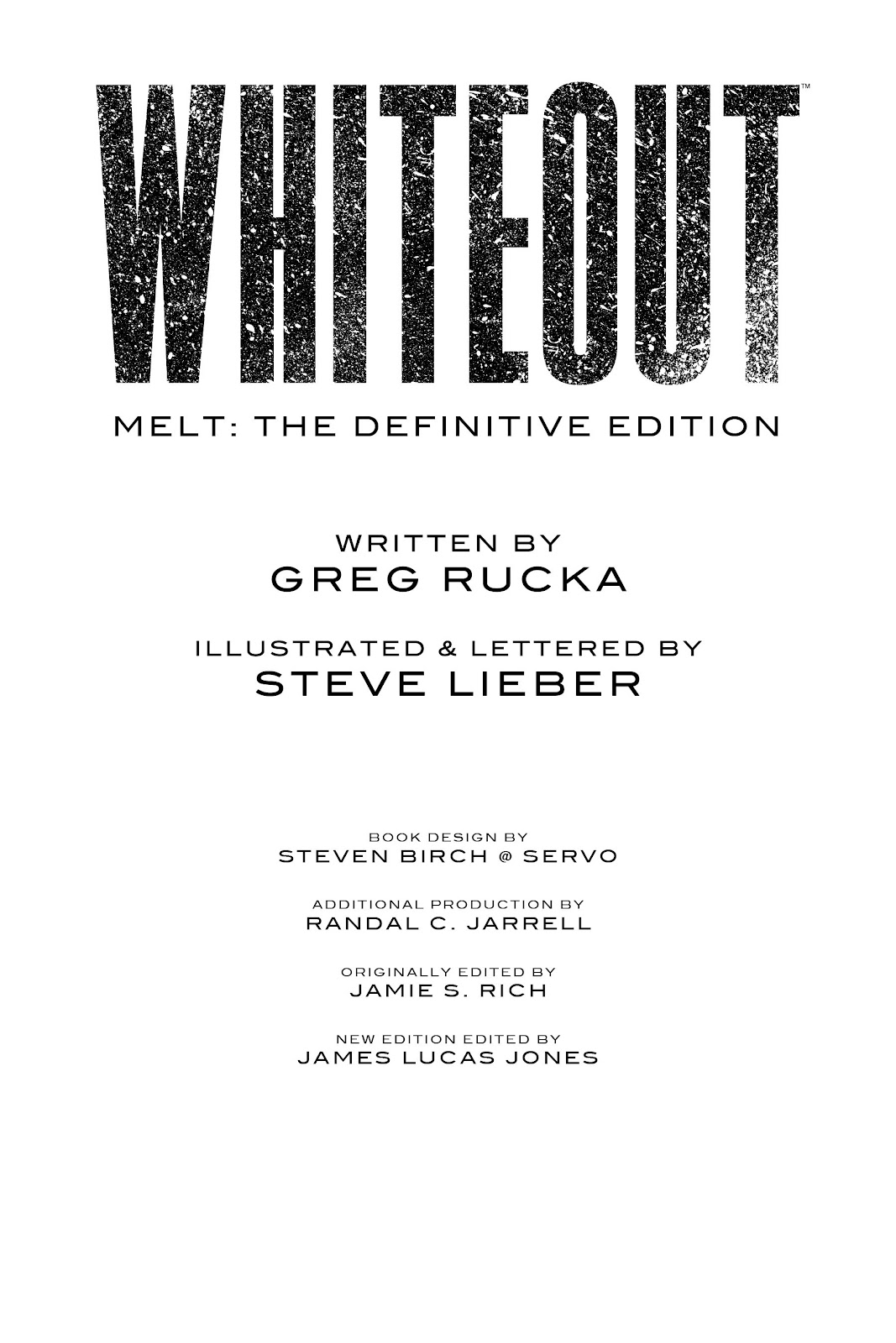 Whiteout: Melt issue TPB - Page 4
