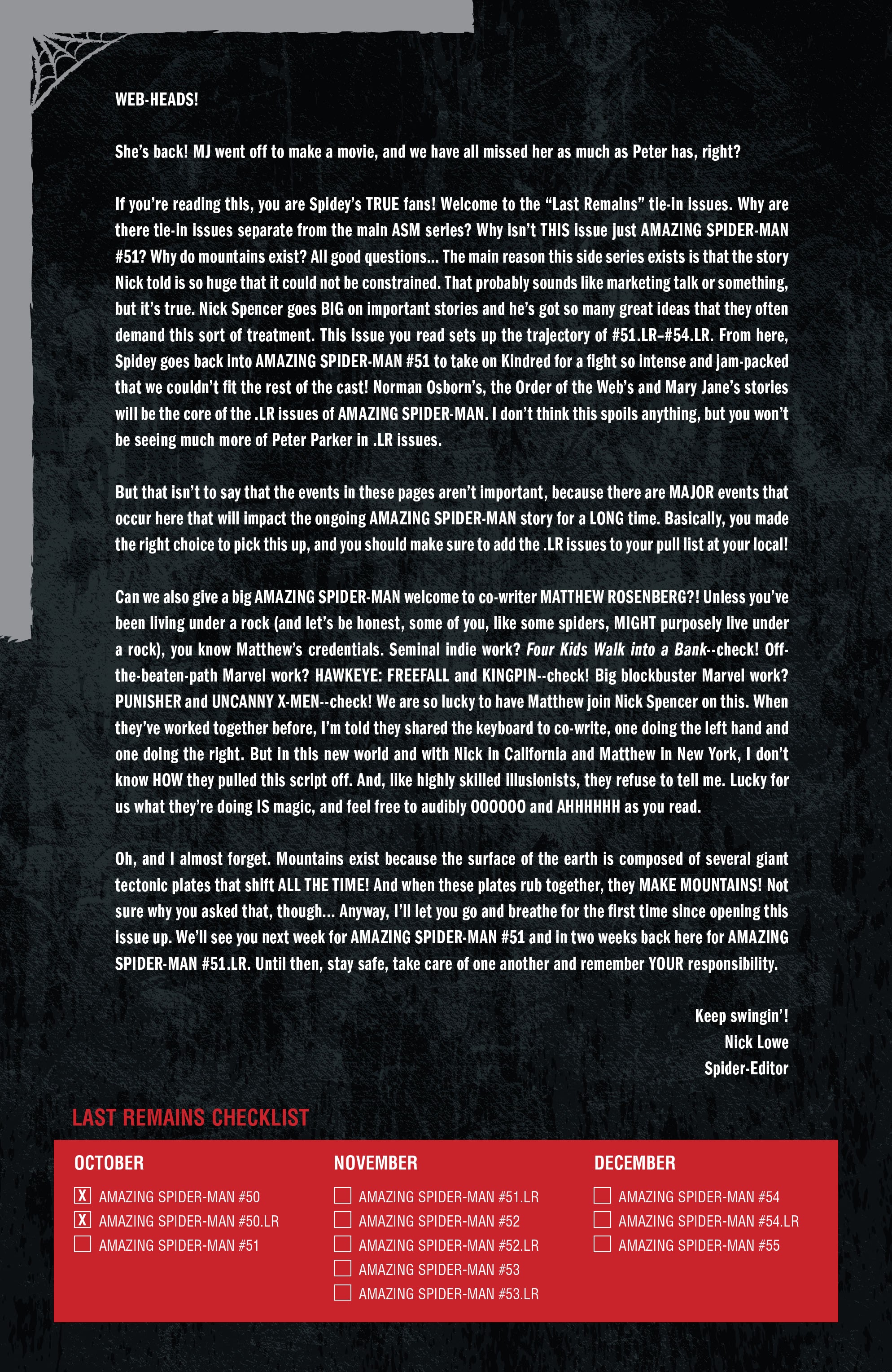 Read online The Amazing Spider-Man (2018) comic -  Issue #50.LR - 23