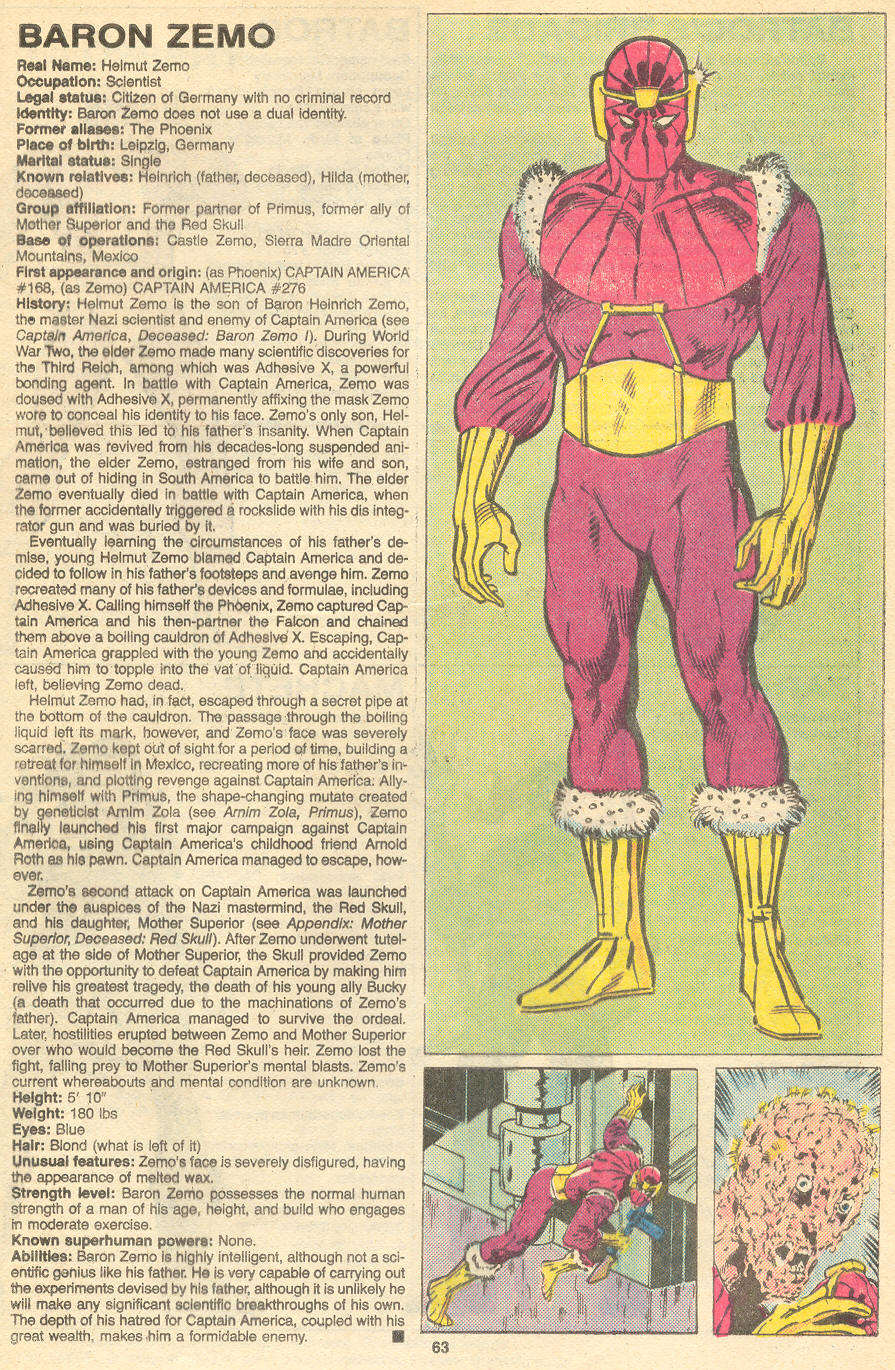 Read online The Official Handbook of the Marvel Universe Deluxe Edition comic -  Issue #1 - 65