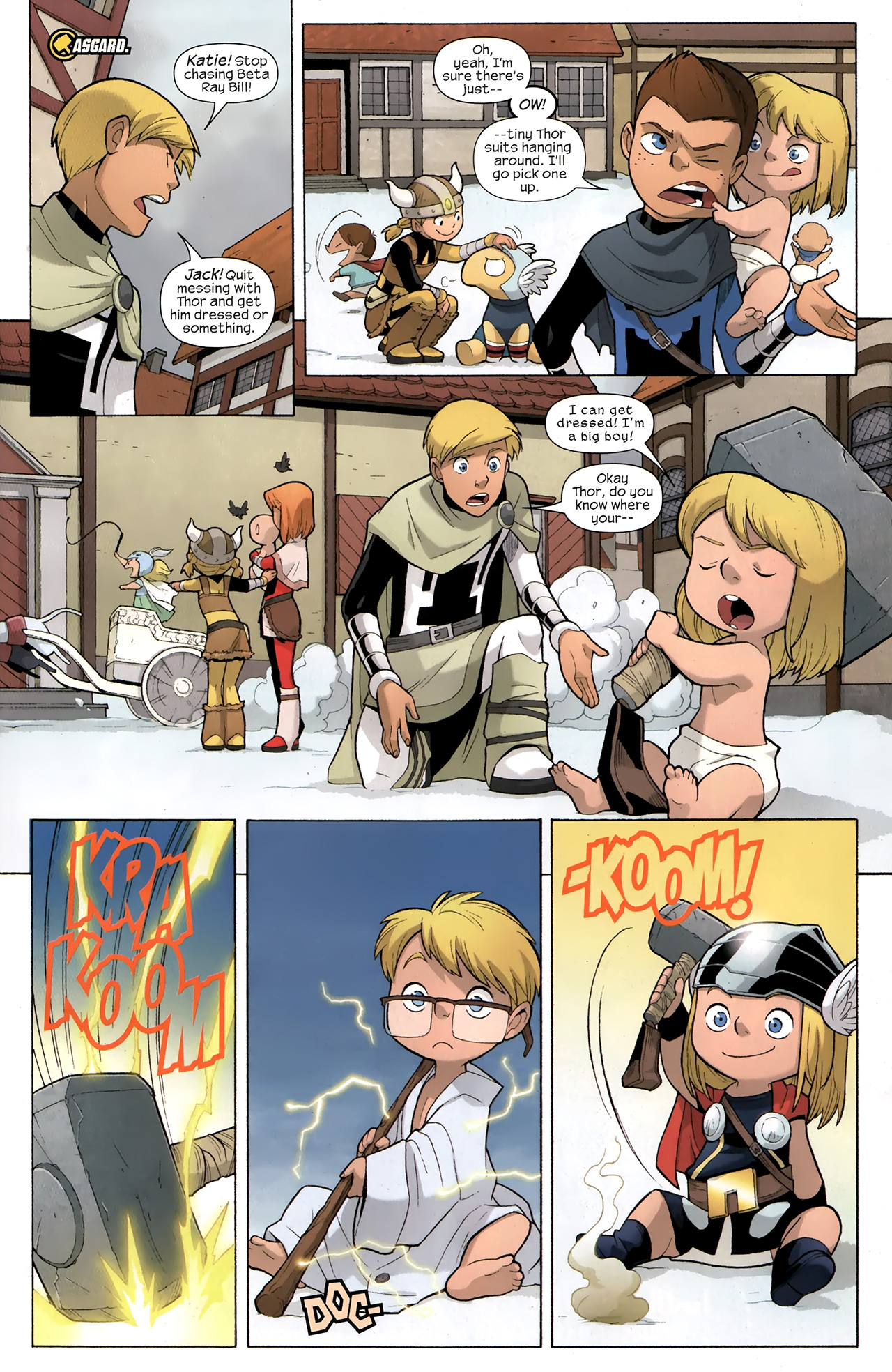 Read online Thor and the Warriors Four comic -  Issue #3 - 4