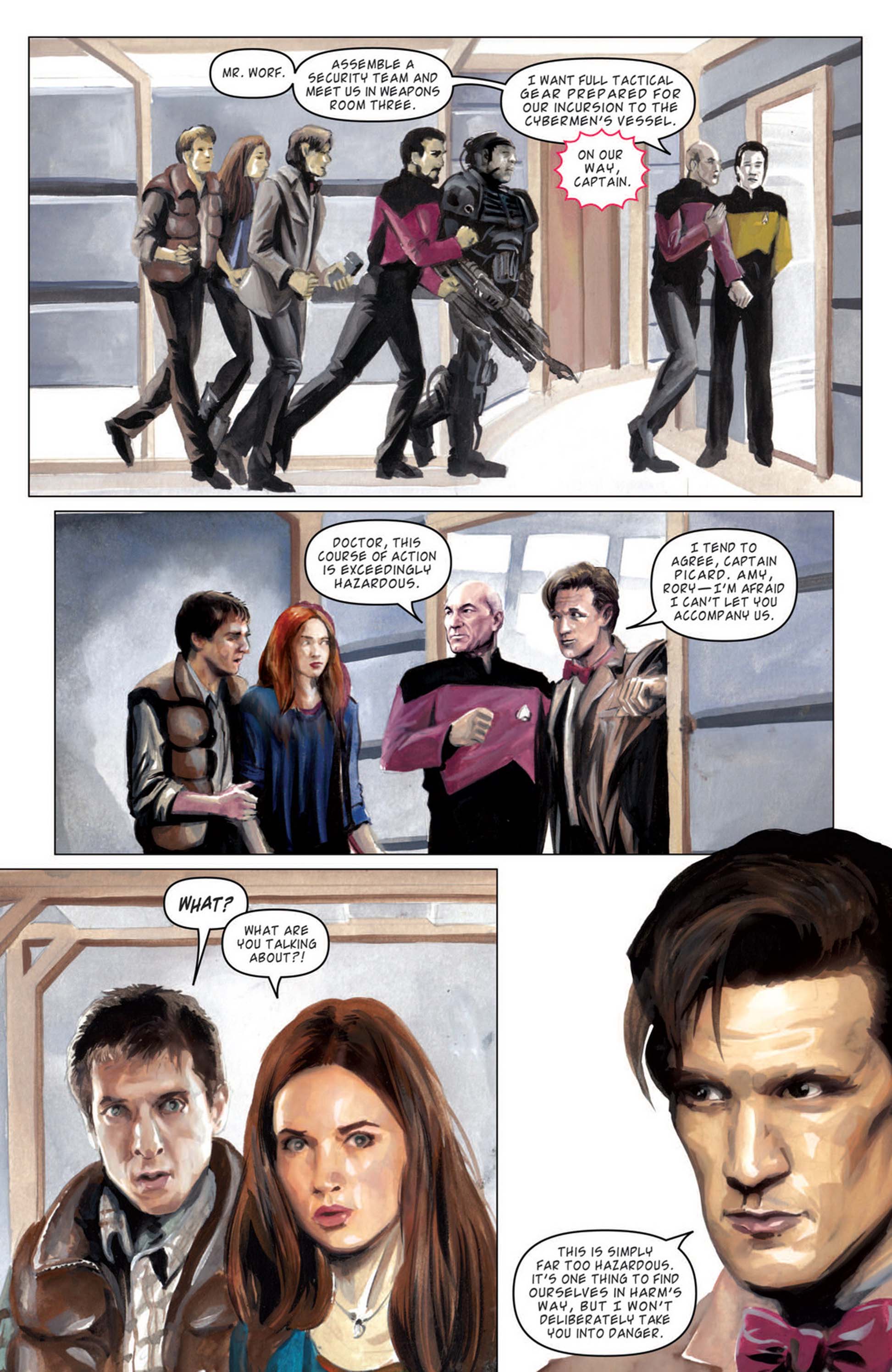 Read online Star Trek: The Next Generation/Doctor Who: Assimilation² comic -  Issue #7 - 14
