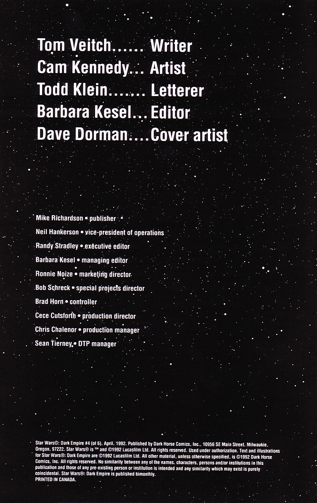 Read online Star Wars: Dark Empire comic -  Issue #4 - 2