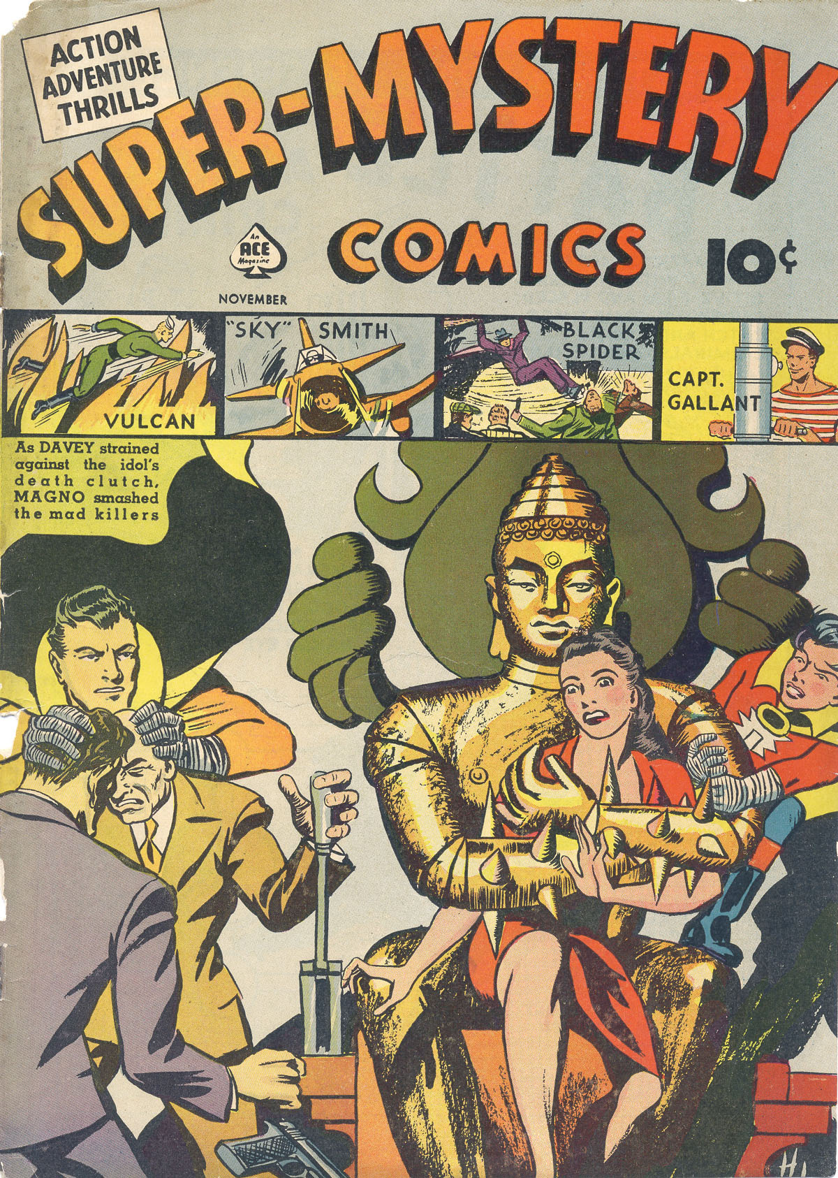 Read online Super-Mystery Comics comic -  Issue #4 - 1