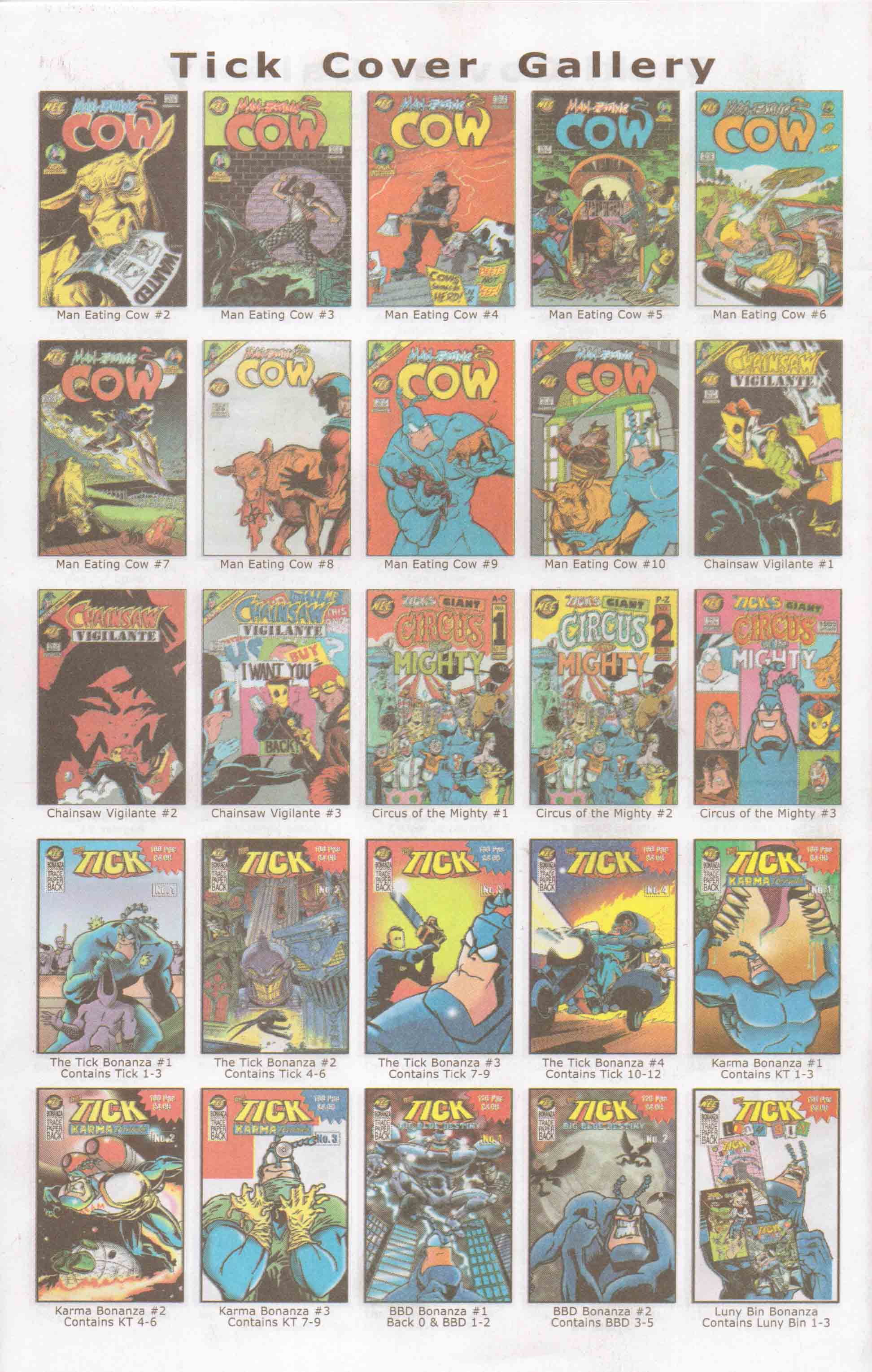 Read online The Tick: Big Red-N-Green Christmas Spectacle comic -  Issue # Full - 34