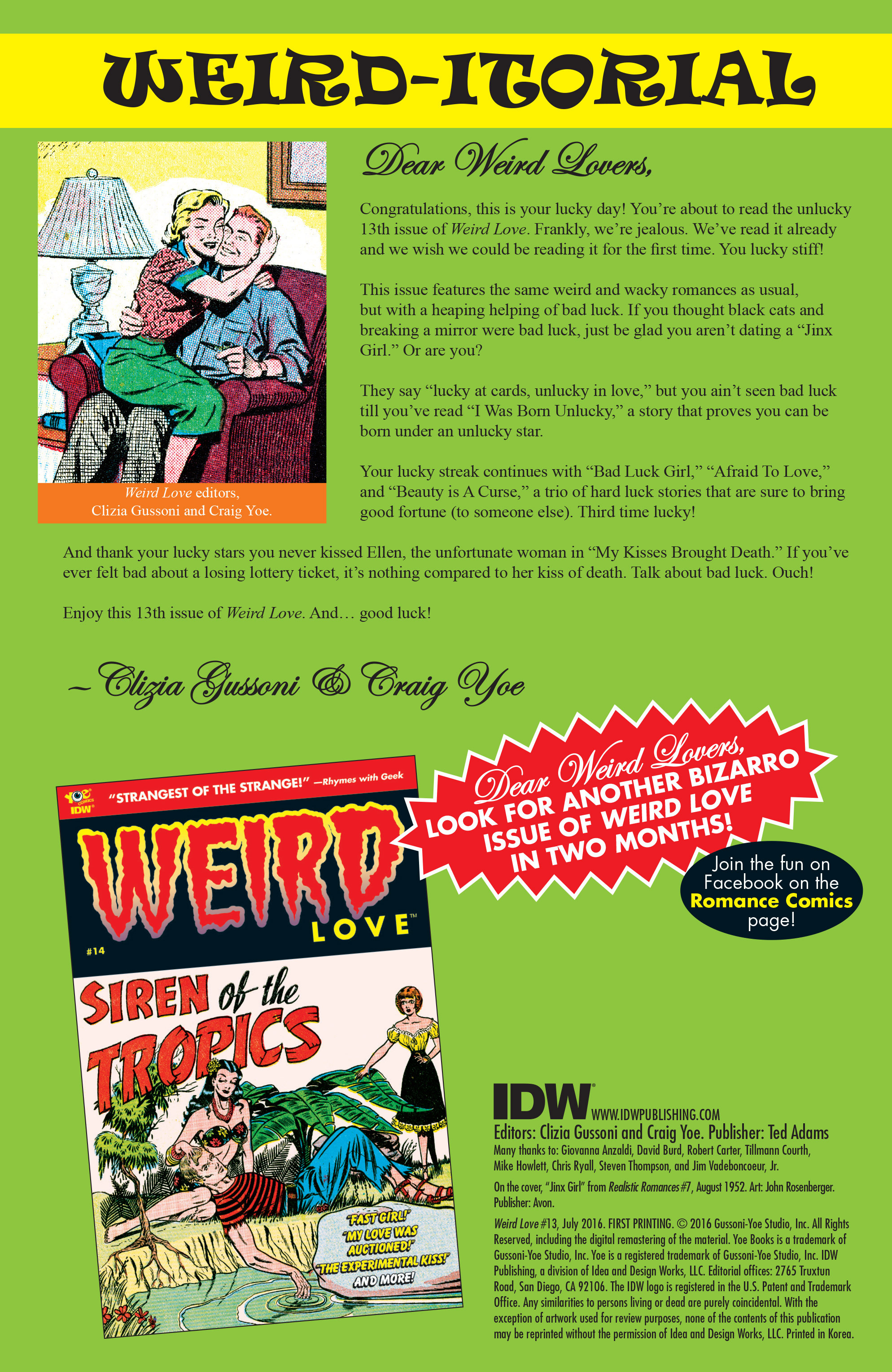 Read online Weird Love comic -  Issue #13 - 2