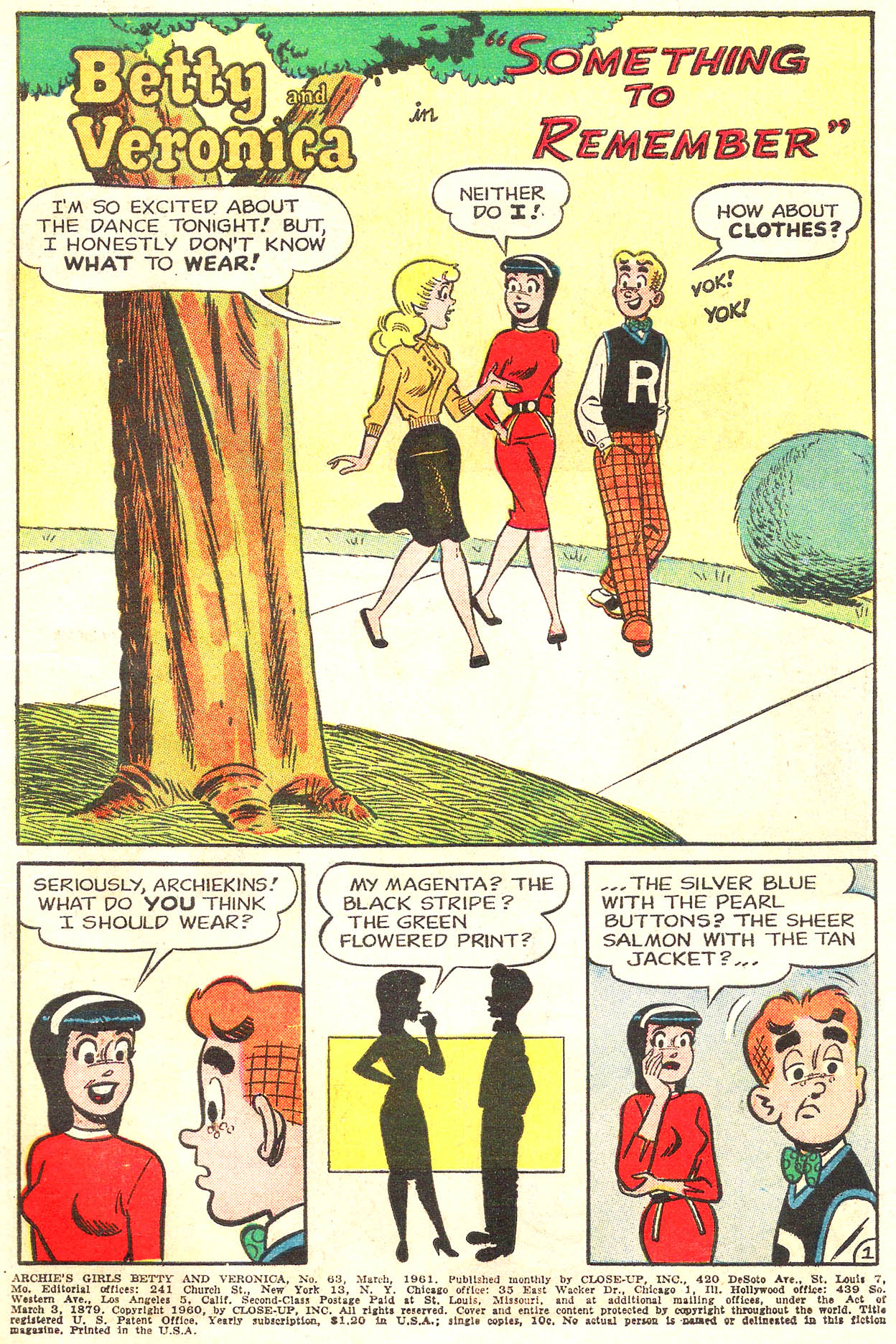 Read online Archie's Girls Betty and Veronica comic -  Issue #63 - 3