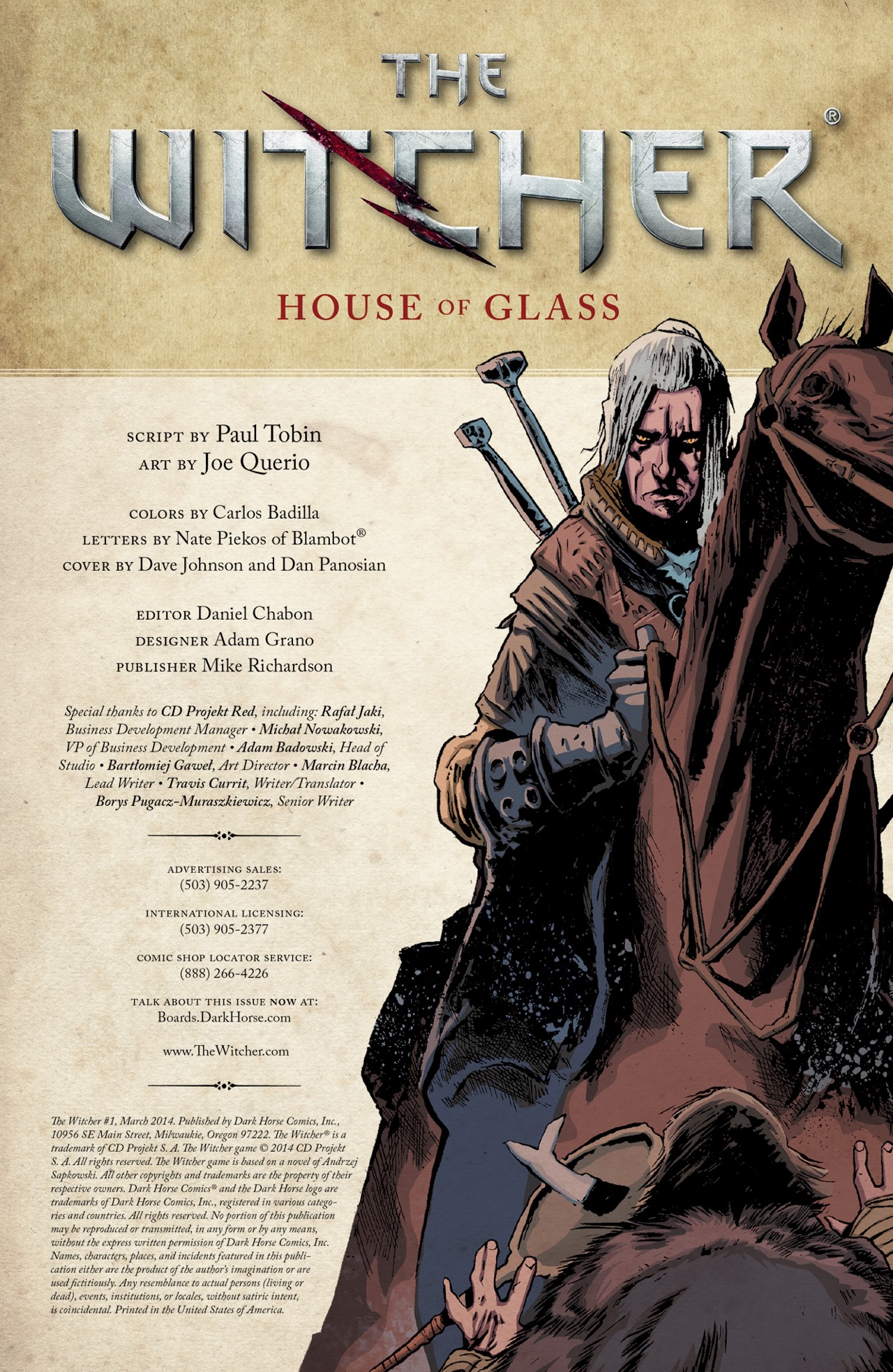 Read online The Witcher (2014) comic -  Issue #1 - 2