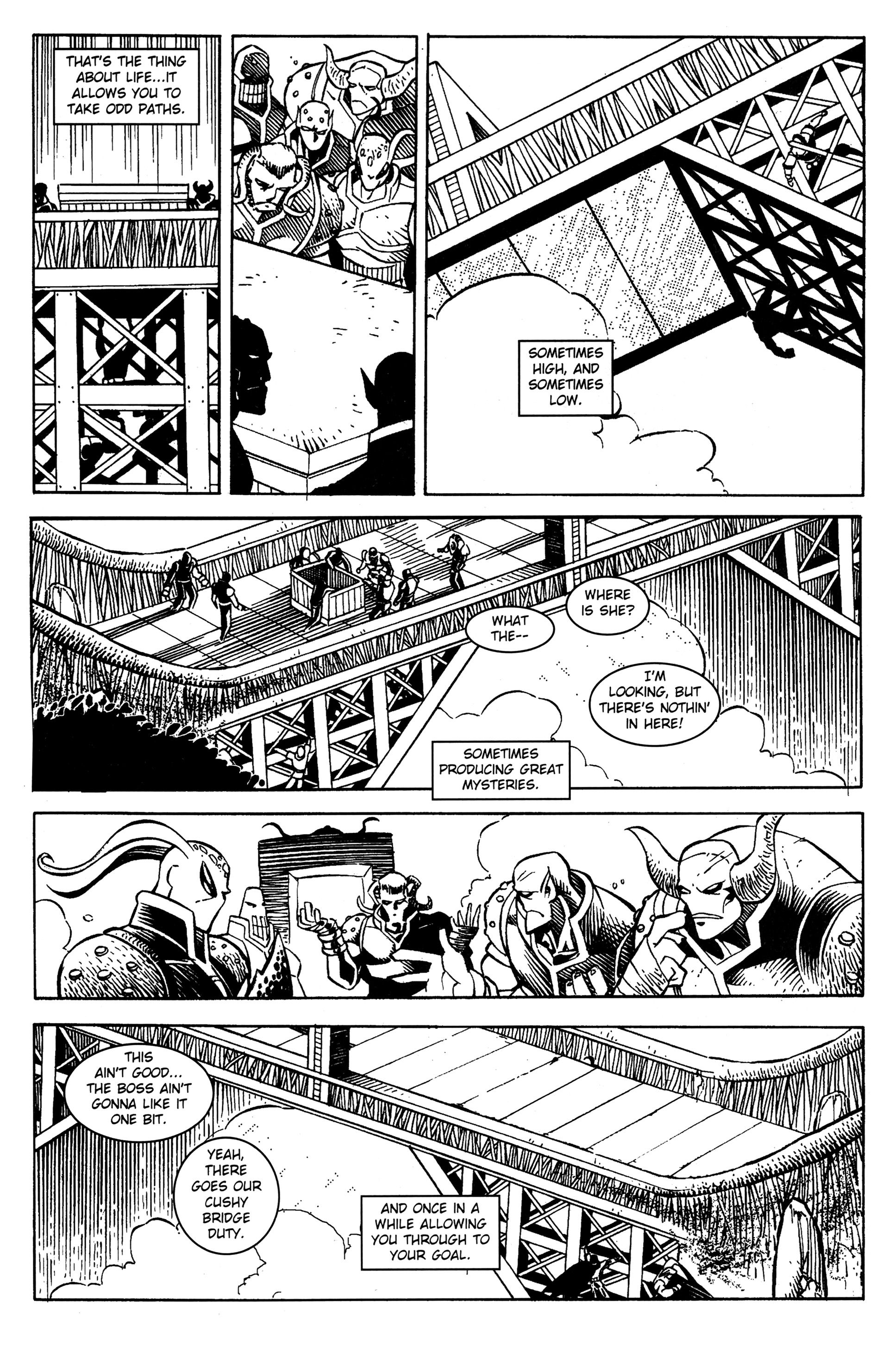Read online Warrior Nun: Black & White comic -  Issue #16 - 6