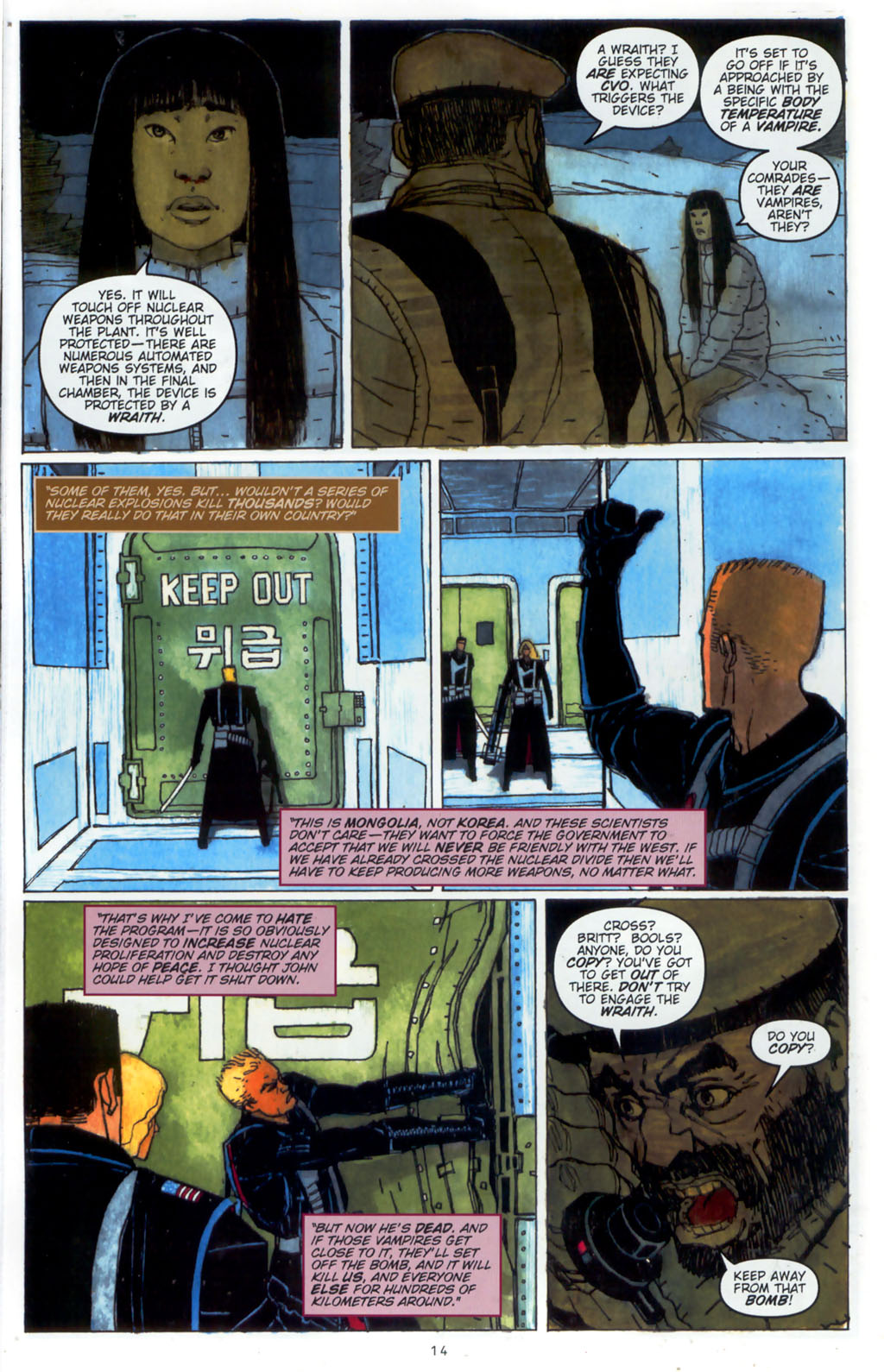 Read online CVO: Covert Vampiric Operations - Human Touch comic -  Issue # Full - 16
