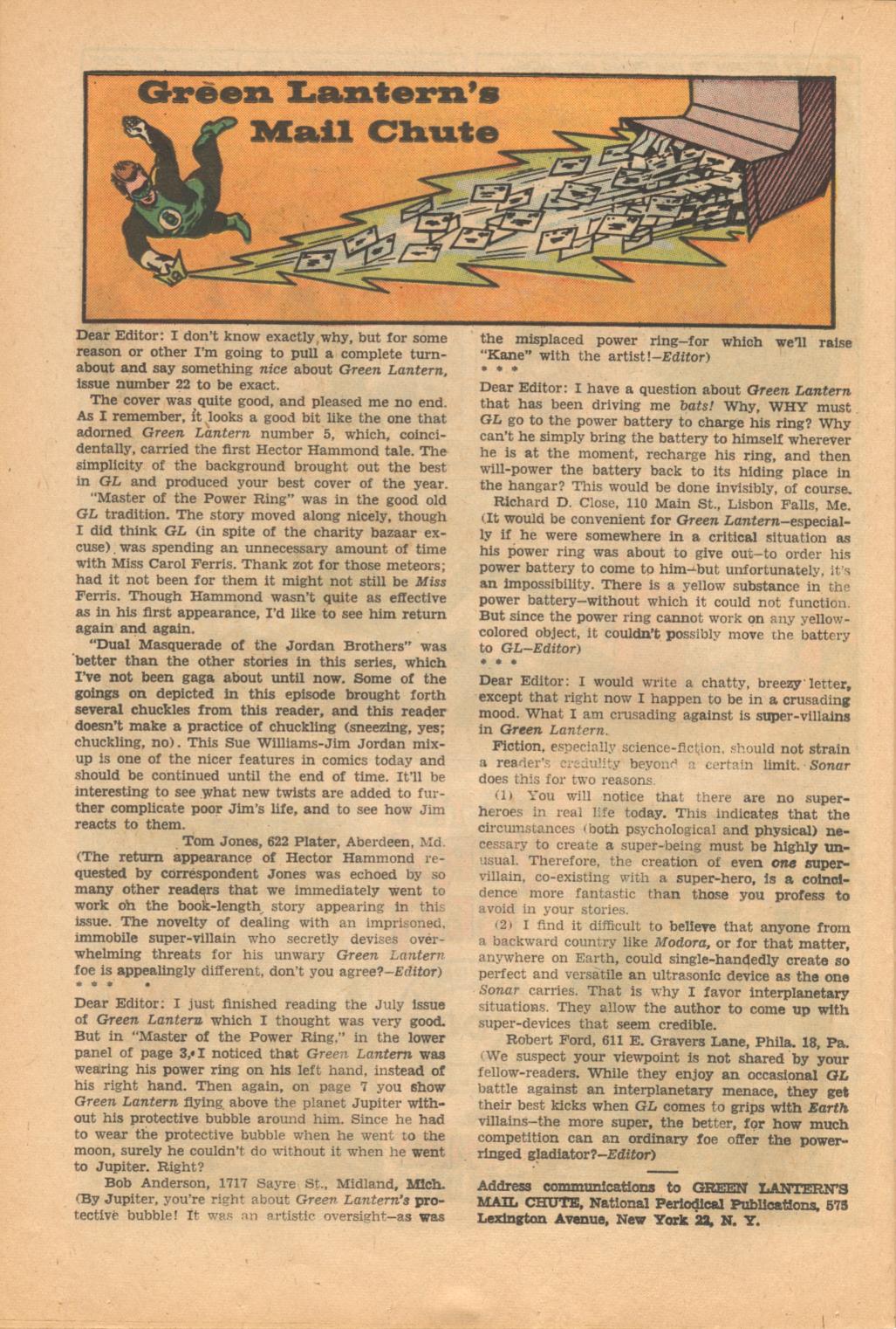 Read online Green Lantern (1960) comic -  Issue #25 - 22