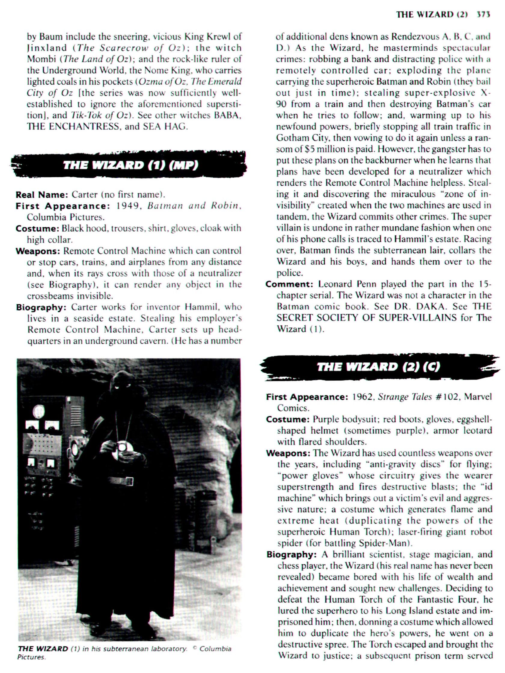 Read online The Encyclopedia of Super Villains comic -  Issue # TPB (Part 2) - 164