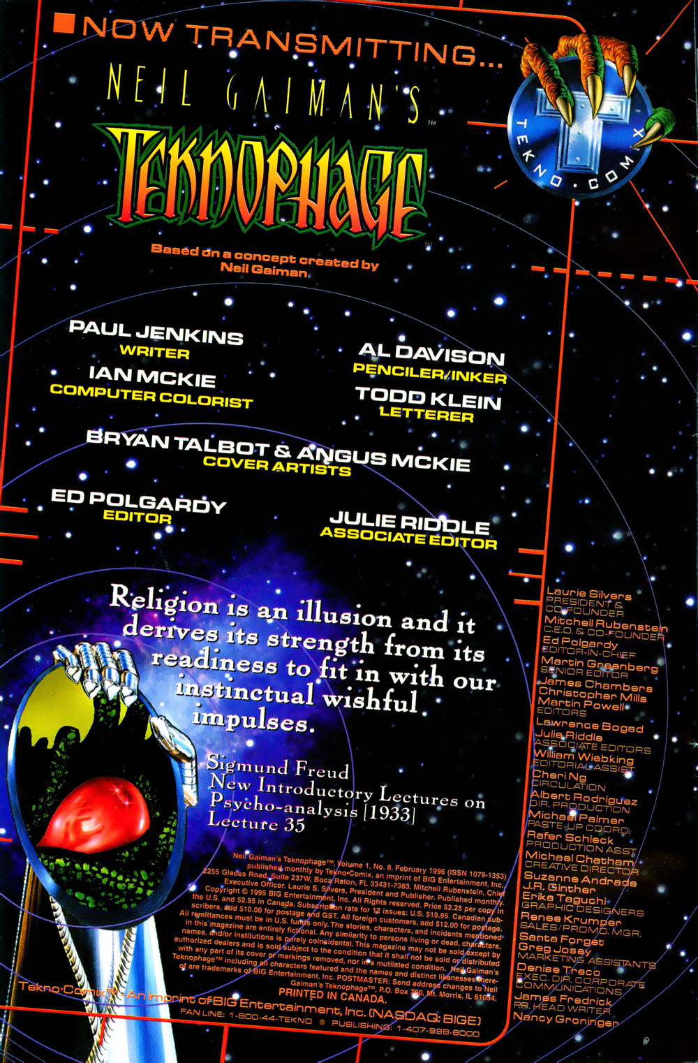 Read online Neil Gaiman's Teknophage comic -  Issue #8 - 2