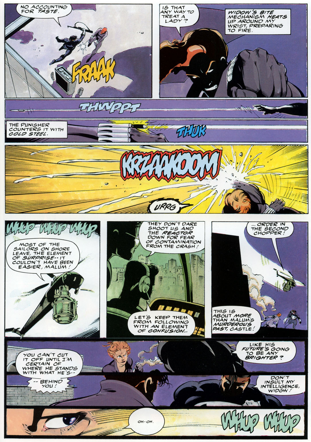 Read online Marvel Graphic Novel comic -  Issue #74 - Punisher & Black Widow - Spinning Doomsday's Web - 31