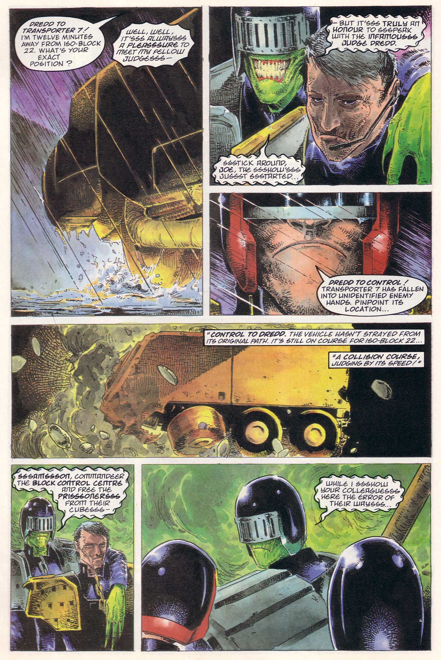Read online Judge Dredd Lawman of the Future comic -  Issue #8 - 7