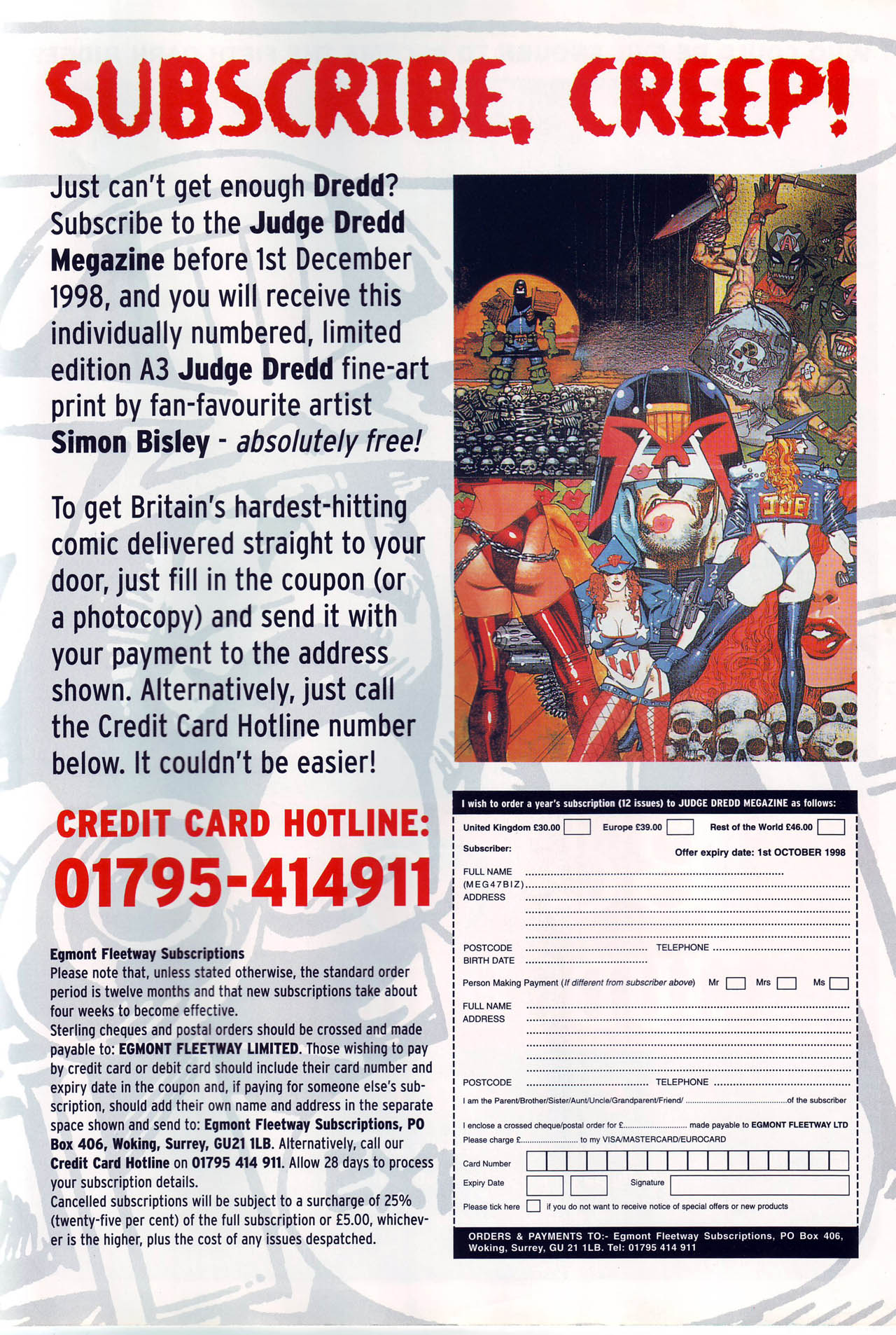 Read online Judge Dredd Megazine (vol. 3) comic -  Issue #47 - 50