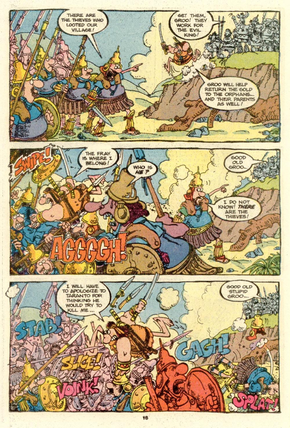 Read online Sergio Aragonés Groo the Wanderer comic -  Issue #16 - 16