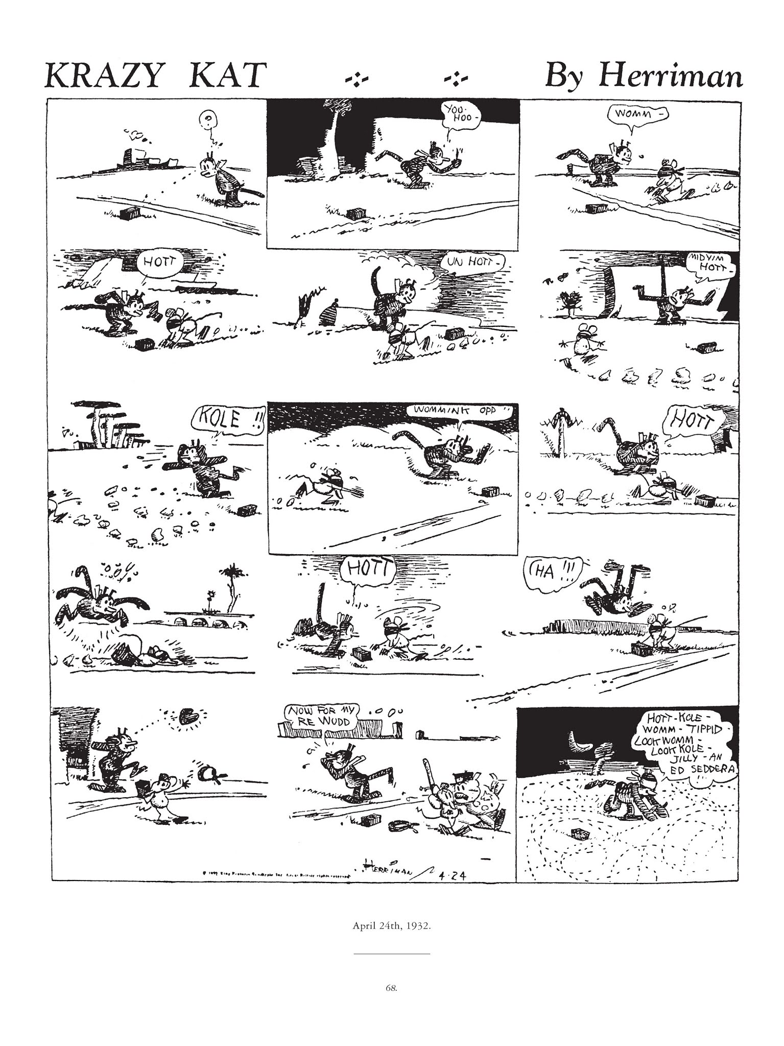 Read online Krazy & Ignatz comic -  Issue # TPB 7 - 65