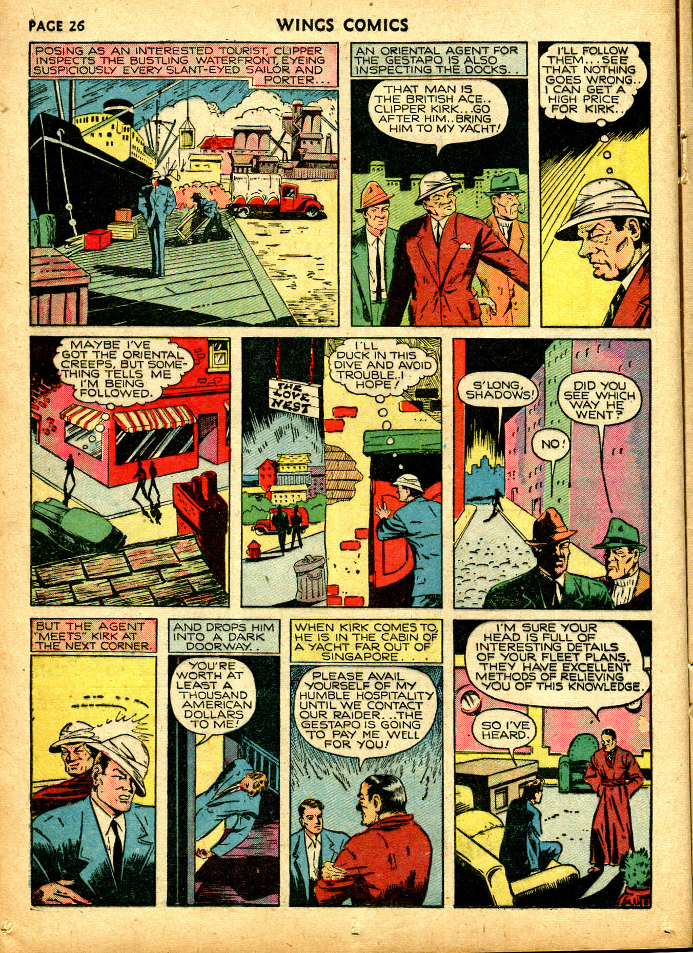 Read online Wings Comics comic -  Issue #6 - 28