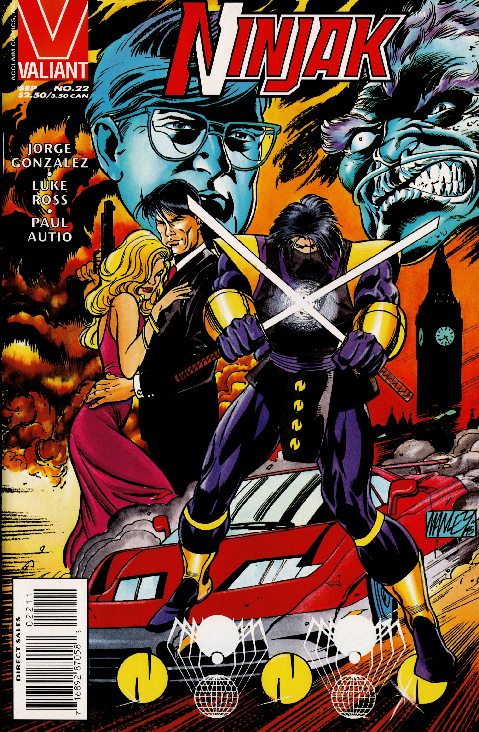 Read online Ninjak (1994) comic -  Issue #22 - 1