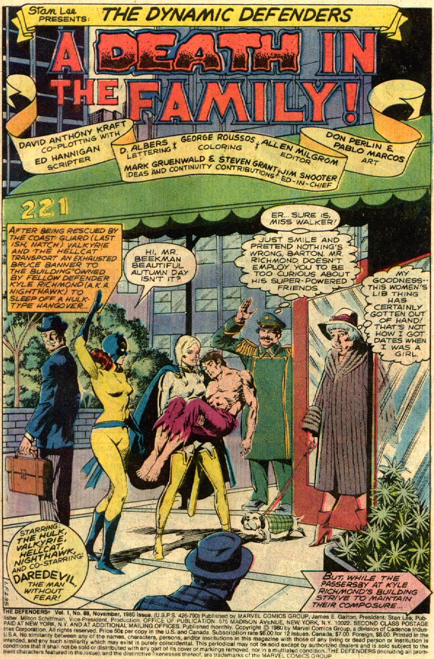 The Defenders (1972) Issue #89 #90 - English 2