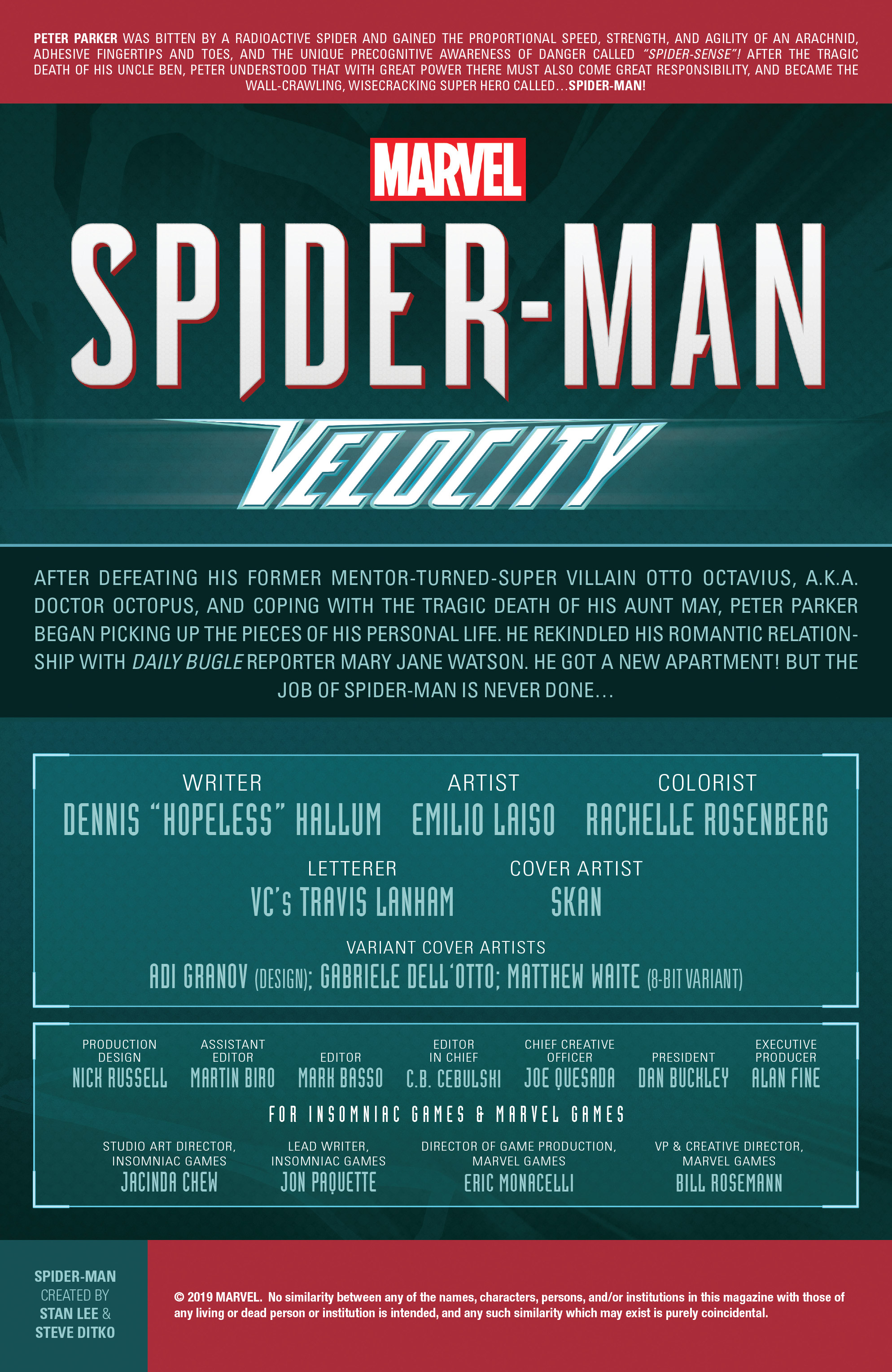 Read online Marvel's Spider-Man: Velocity comic -  Issue #1 - 2