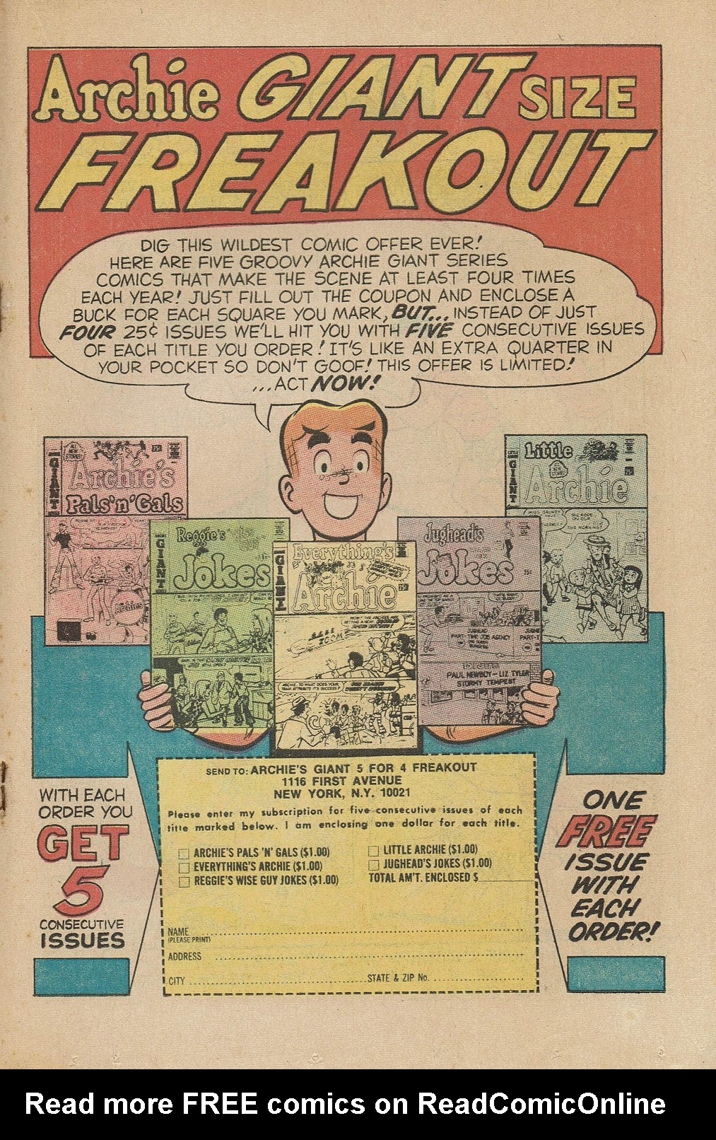 Read online Reggie and Me (1966) comic -  Issue #40 - 19