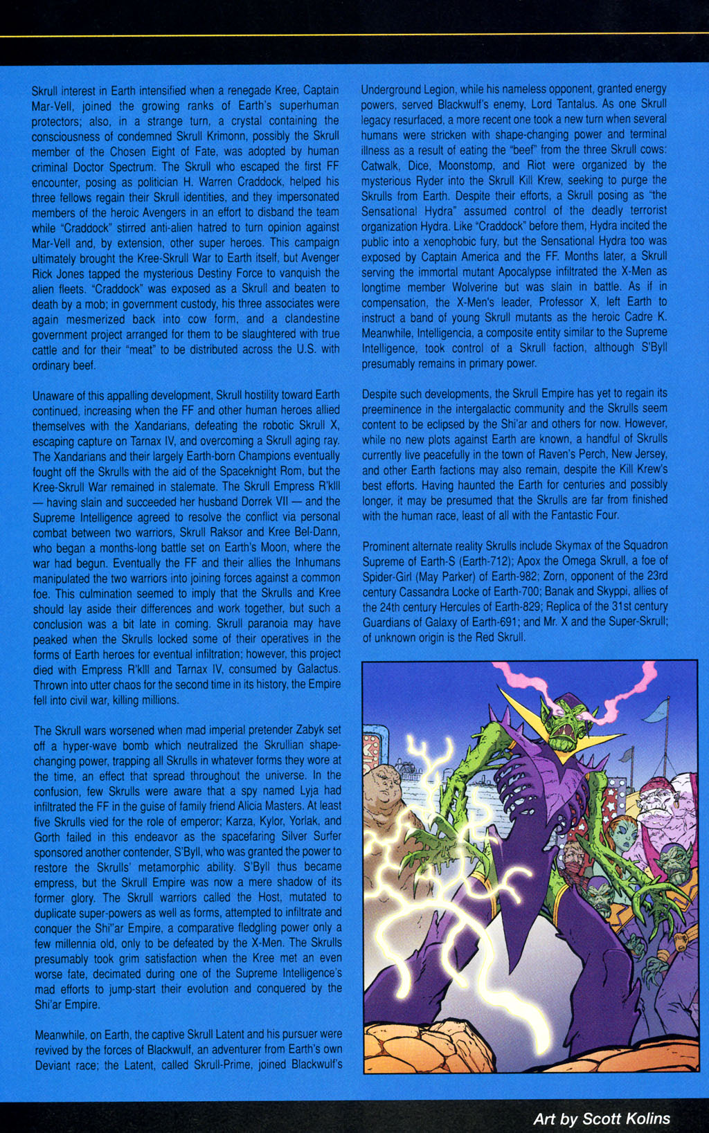 Read online Official Handbook of the Marvel Universe: Fantastic Four 2005 comic -  Issue # Full - 44