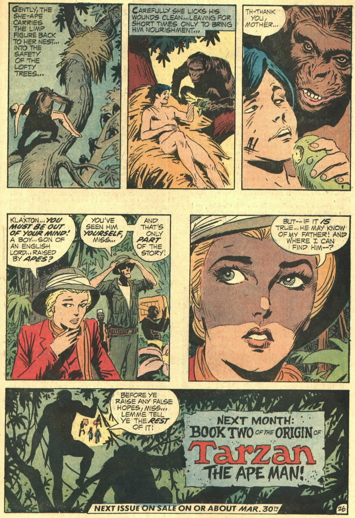 Read online Tarzan (1972) comic -  Issue #207 - 27