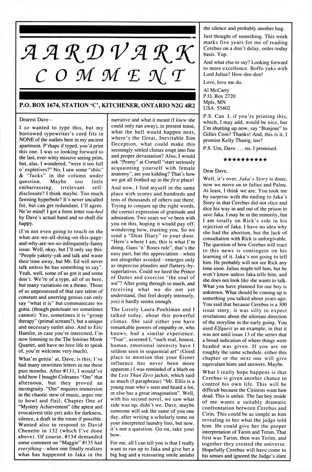 Read online Cerebus comic -  Issue #139 - 23