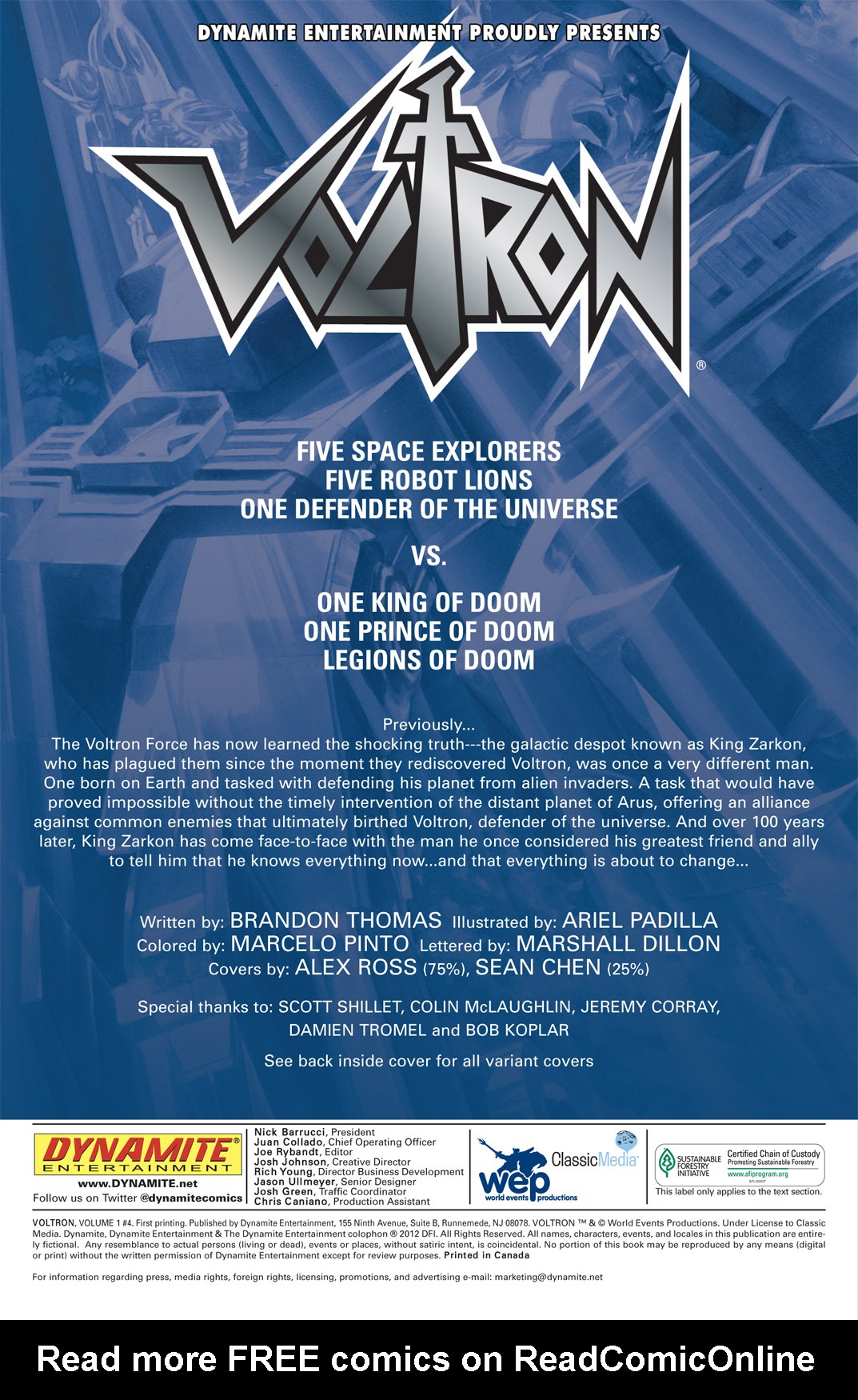 Read online Voltron comic -  Issue #4 - 3