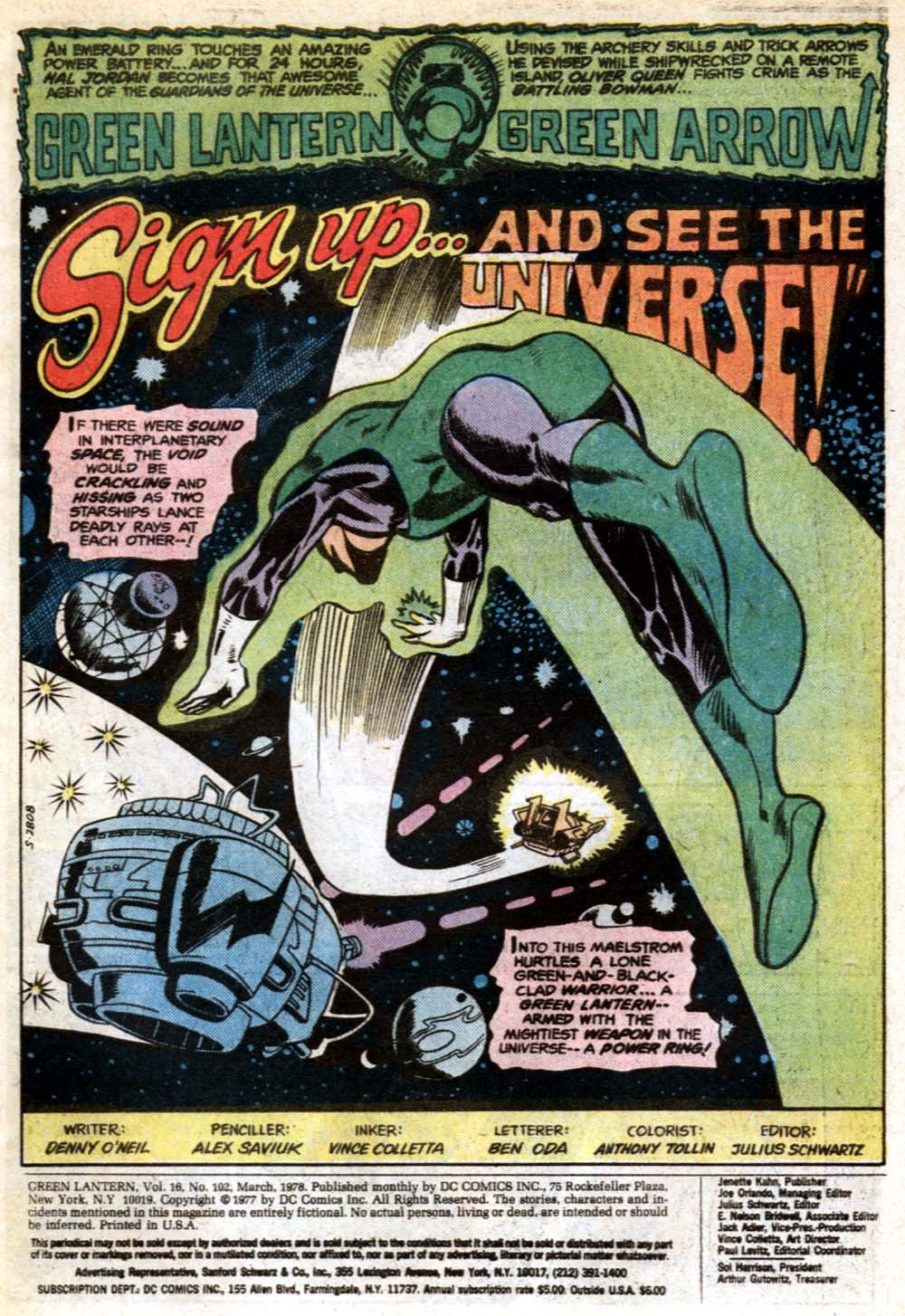 Read online Green Lantern (1960) comic -  Issue #102 - 2