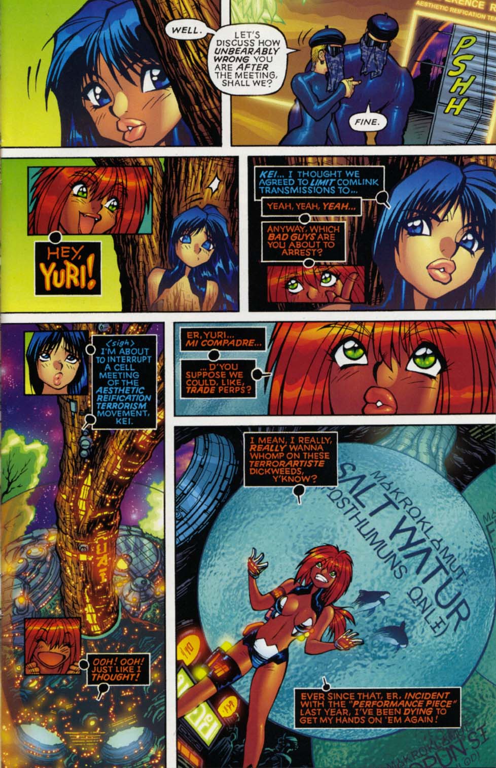 Read online Dirty Pair: Run From the Future comic -  Issue #2 - 9