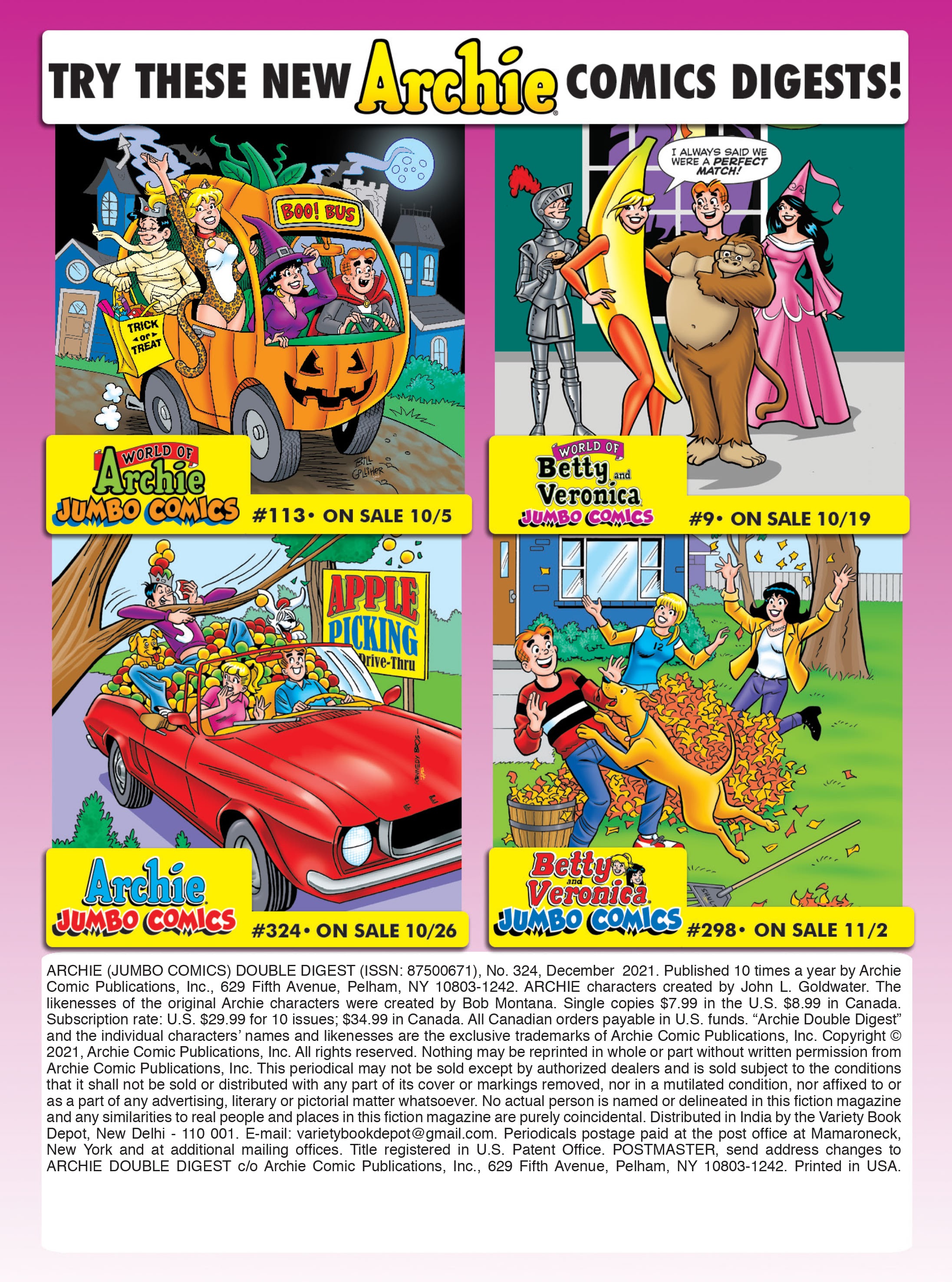 Read online Archie's Double Digest Magazine comic -  Issue #324 - 182