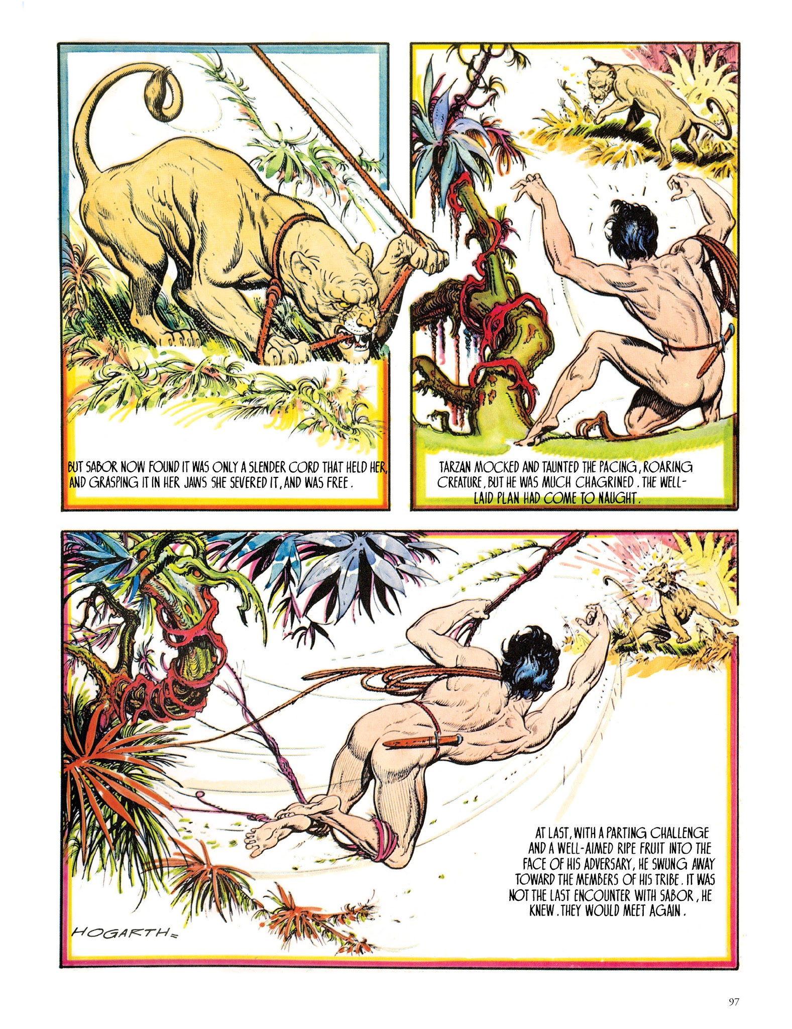Read online Edgar Rice Burroughs' Tarzan: Burne Hogarth's Lord of the Jungle comic -  Issue # TPB - 97
