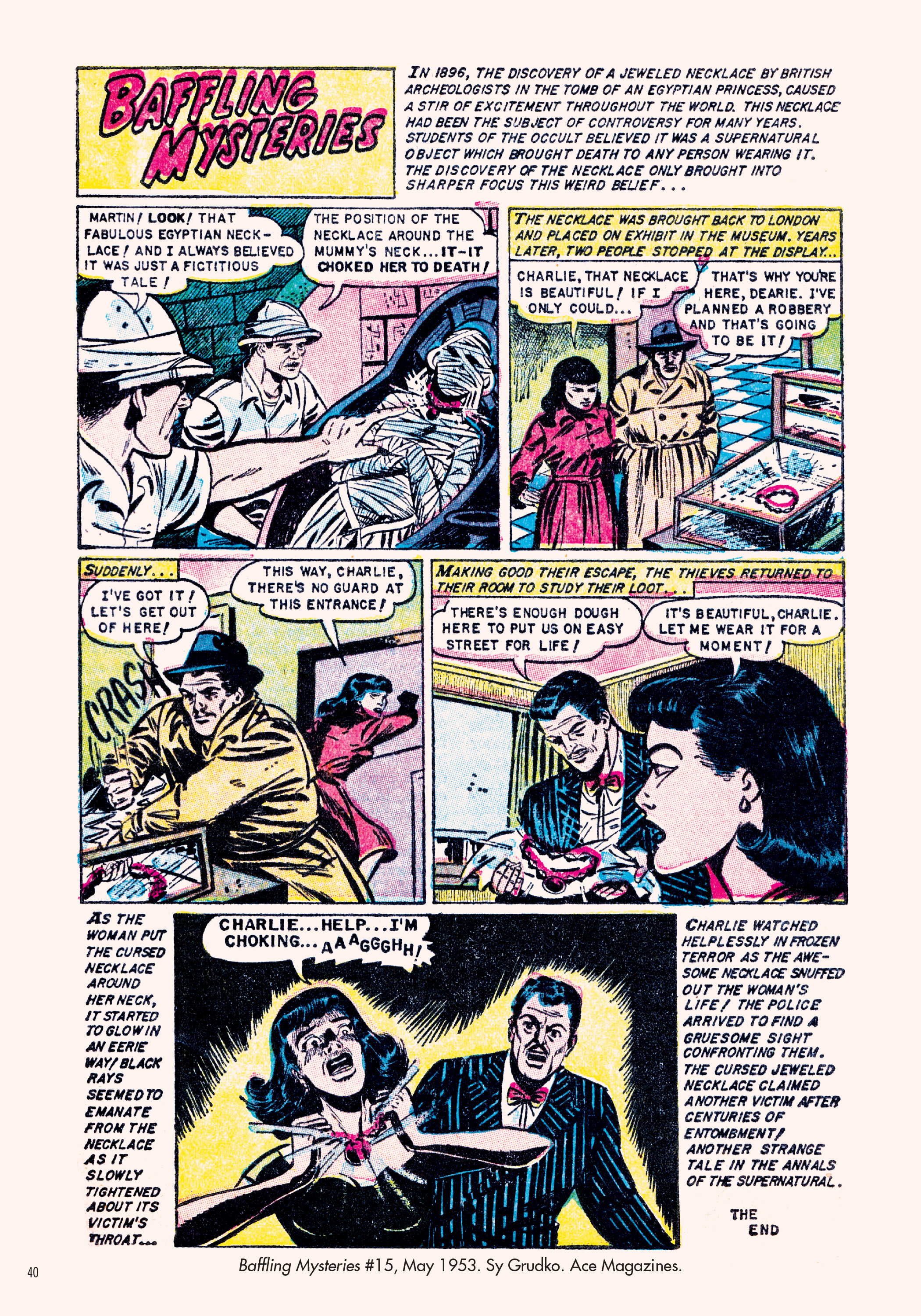 Read online Classic Monsters of Pre-Code Horror Comics: Mummies comic -  Issue # TPB - 40