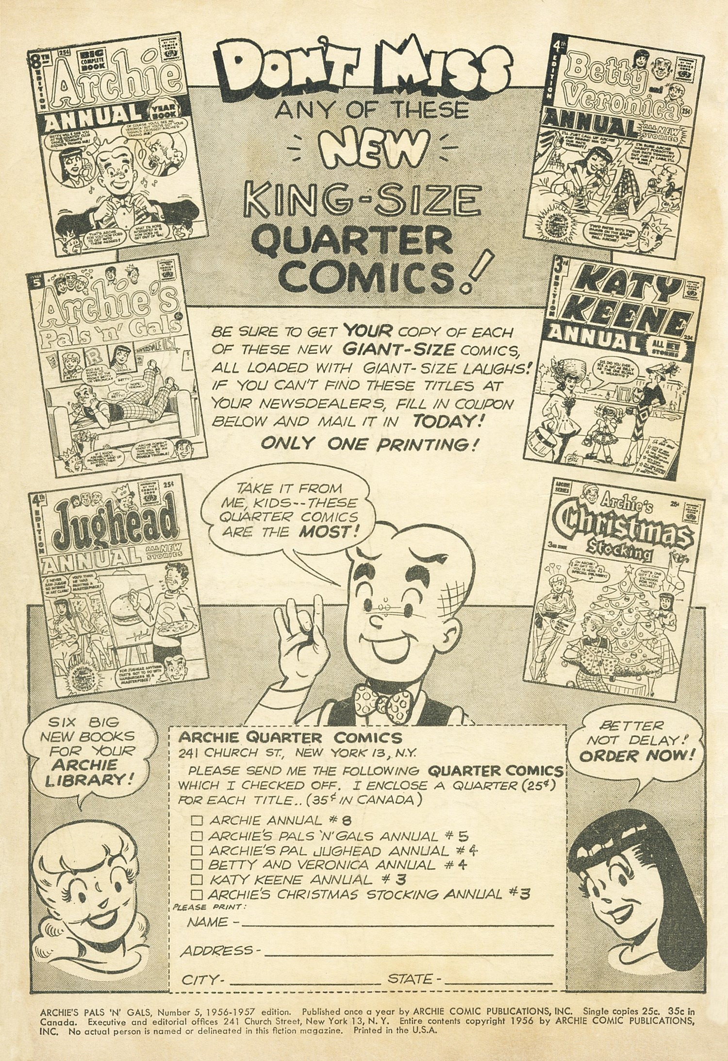Read online Archie's Pals 'N' Gals (1952) comic -  Issue #5 - 2