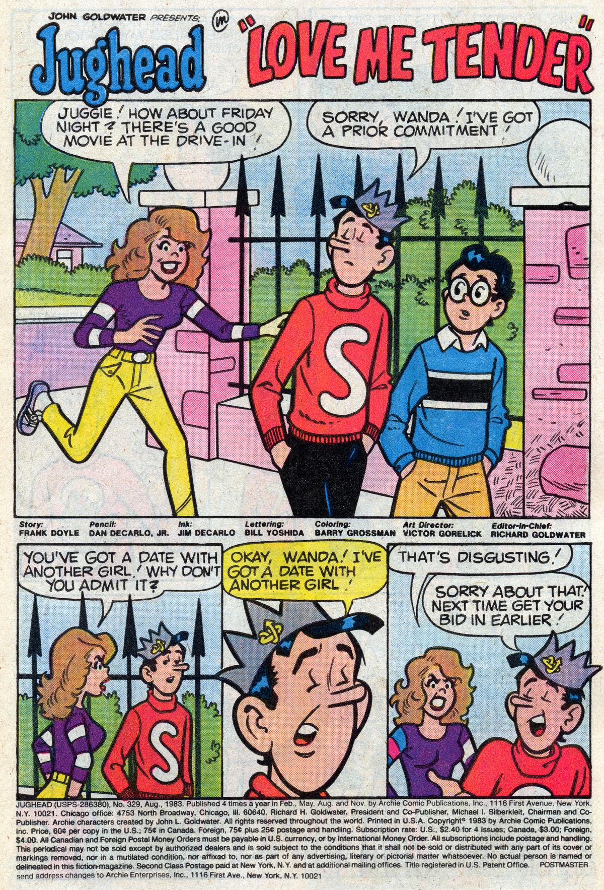 Read online Jughead (1965) comic -  Issue #329 - 2