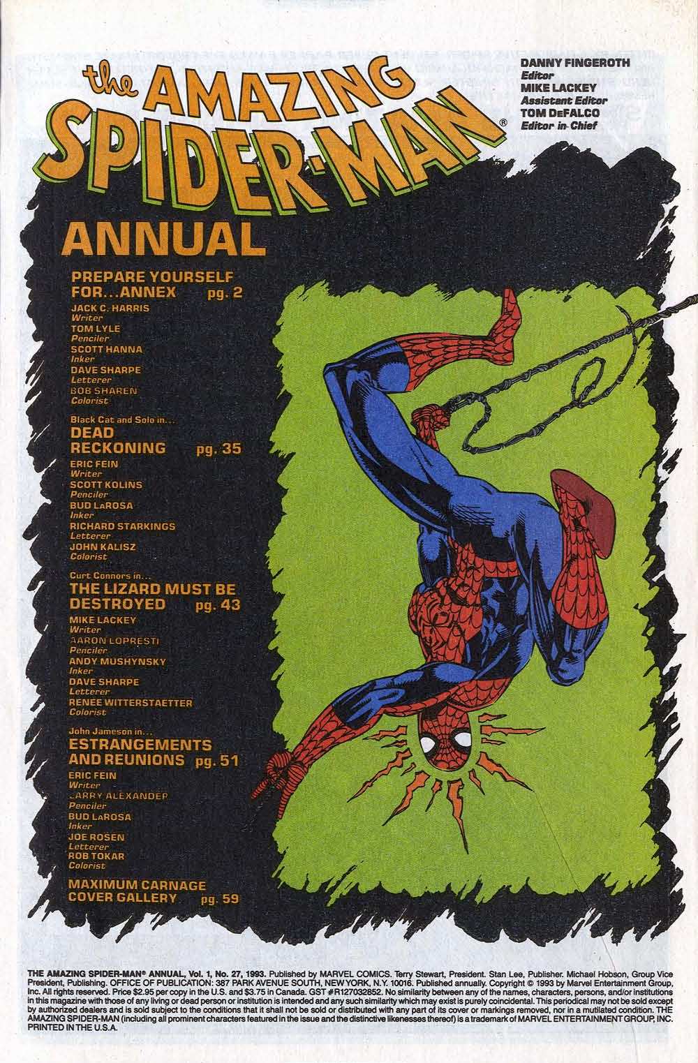 The Amazing Spider-Man (1963) issue Annual 27 - Page 3