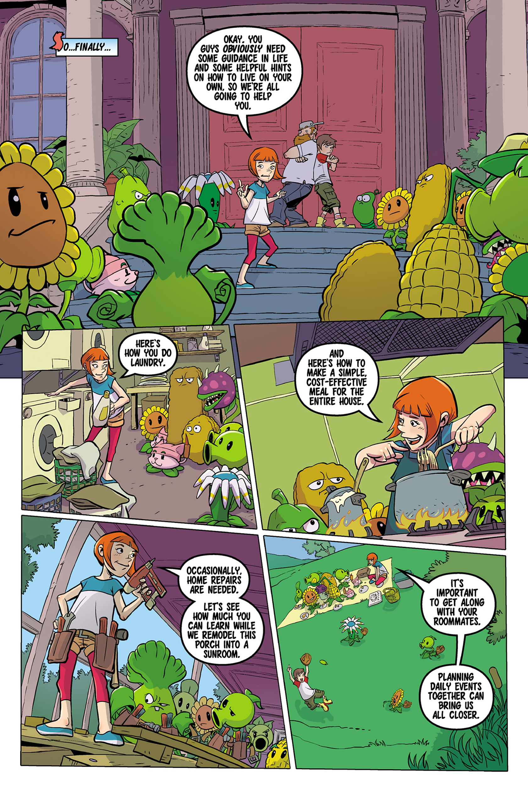Read online Plants vs. Zombies: Grown Sweet Home comic -  Issue #4 - 10