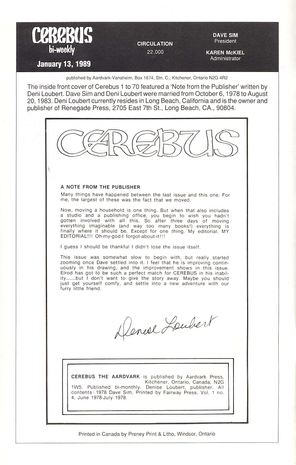 Cerebus issue 4 - Page 2