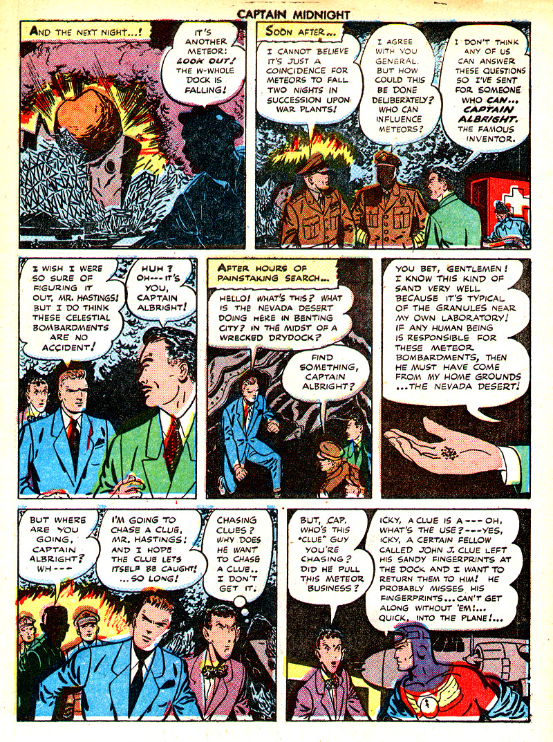 Read online Captain Midnight (1942) comic -  Issue #38 - 42