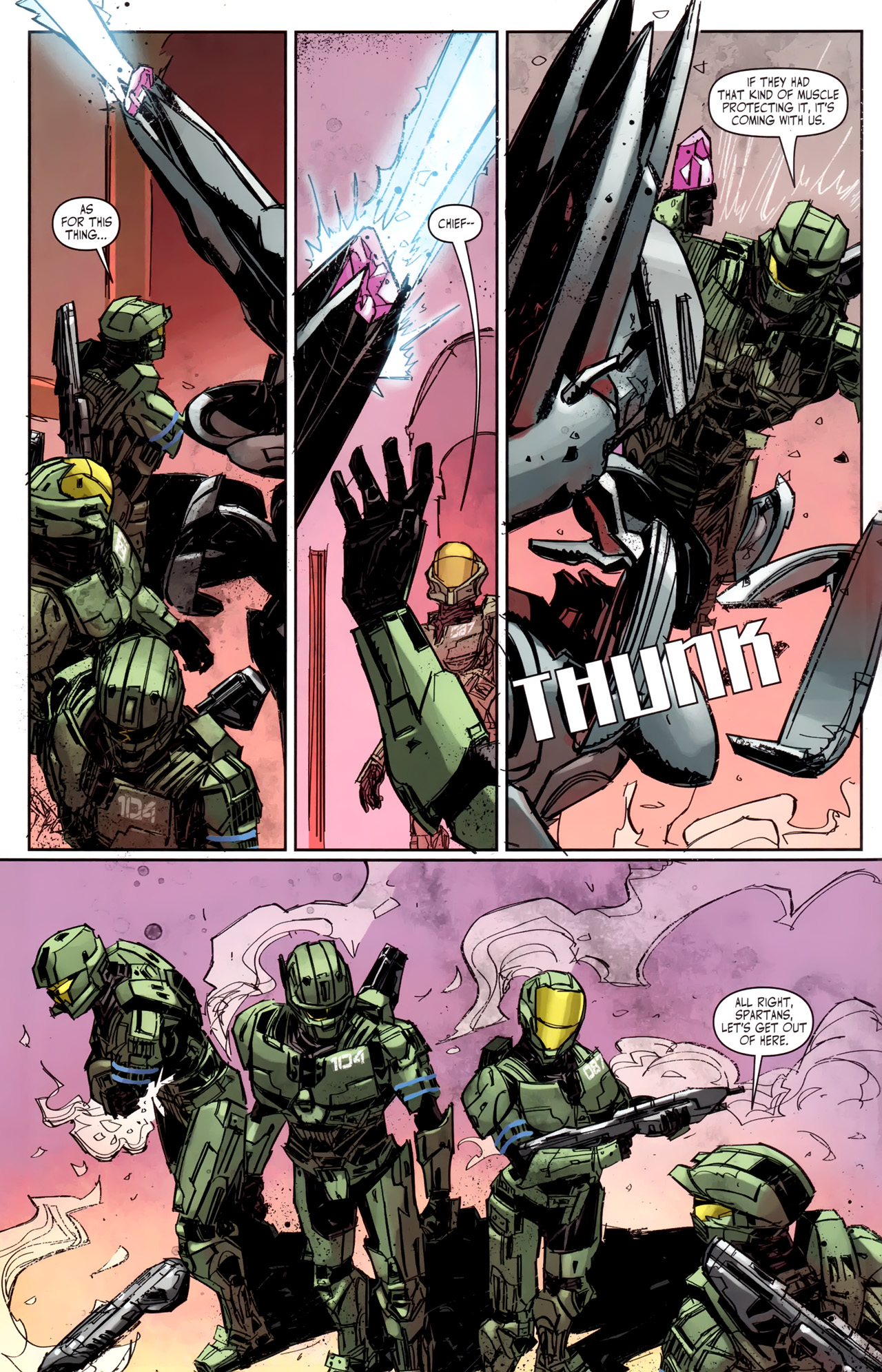 Read online Halo: Fall Of Reach - Covenant comic -  Issue #4 - 10
