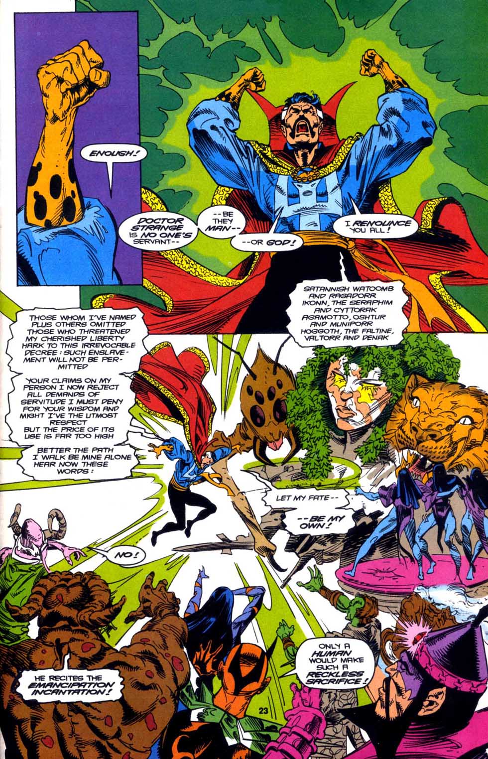 Read online Doctor Strange: Sorcerer Supreme comic -  Issue #49 - 18