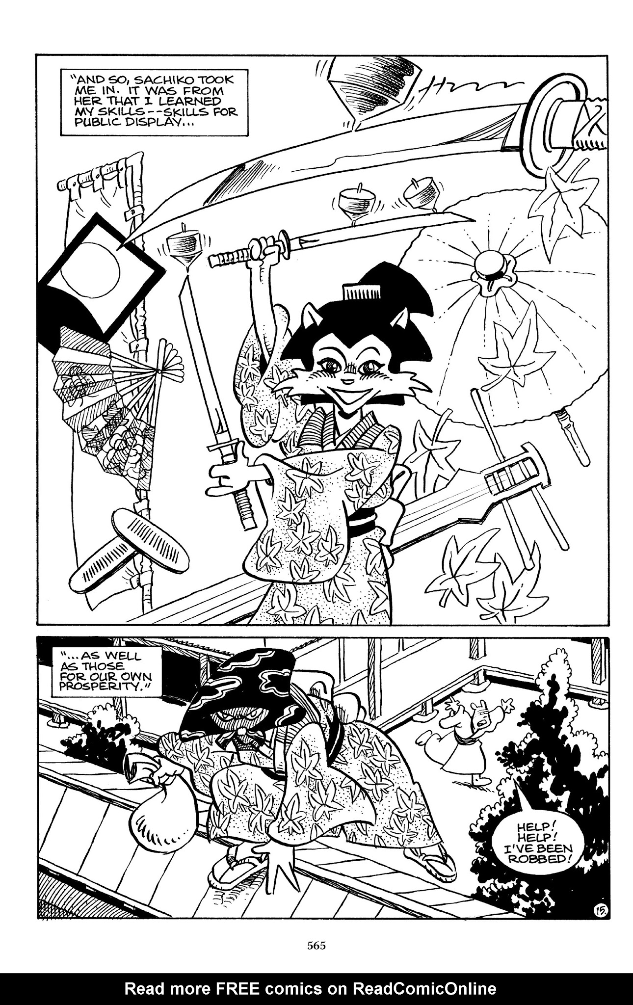 Read online The Usagi Yojimbo Saga comic -  Issue # TPB 3 - 560