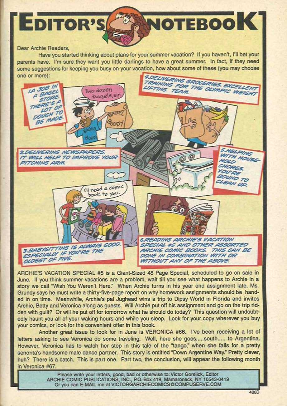 Read online Archie Digest Magazine comic -  Issue #149 - 61