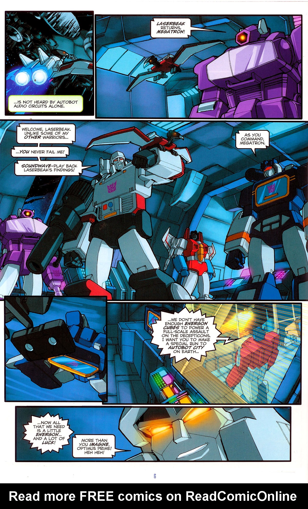Read online The Transformers: The Animated Movie comic -  Issue #1 - 7
