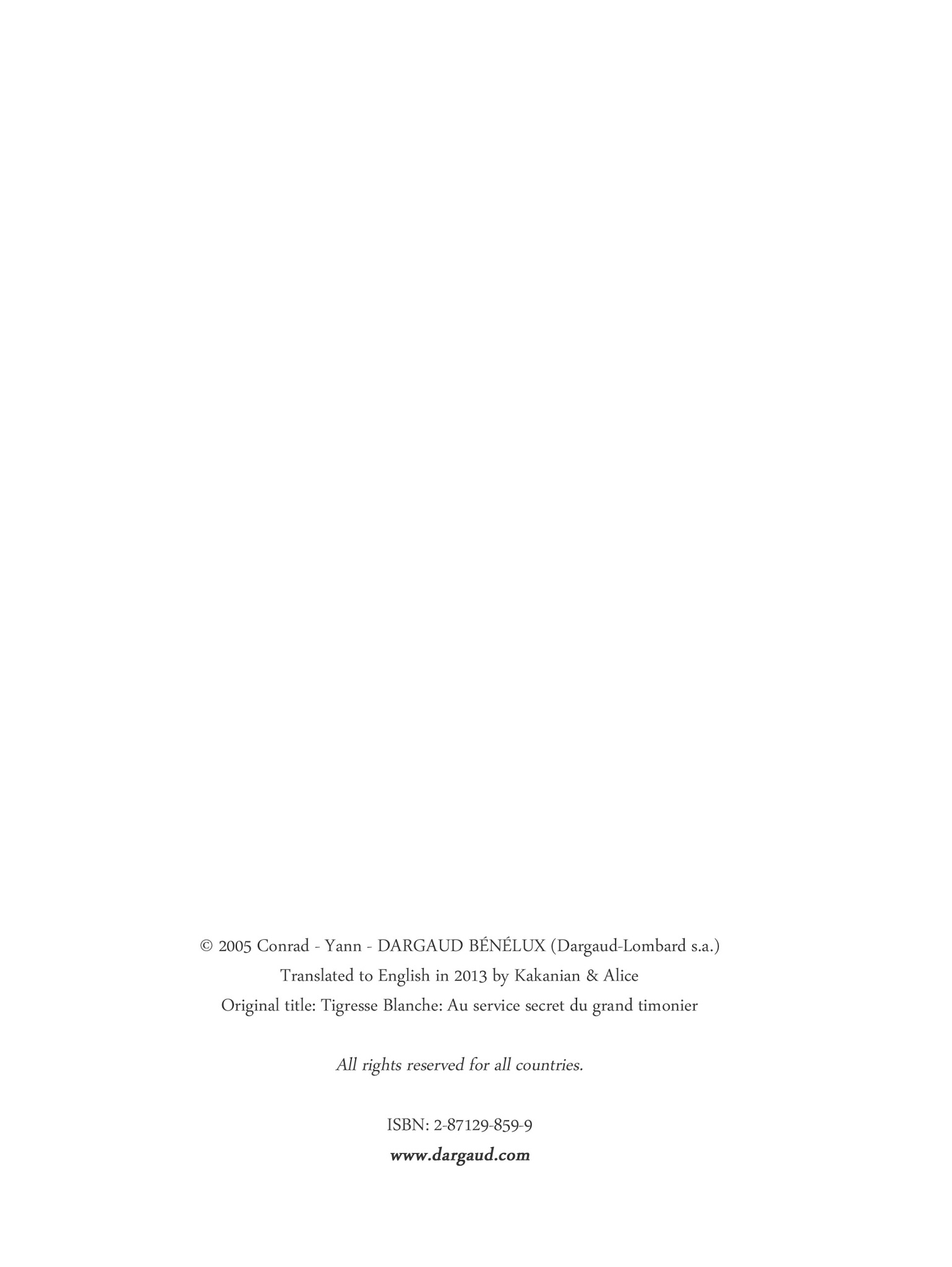 Read online Tigresse Blanche comic -  Issue #1 - 3