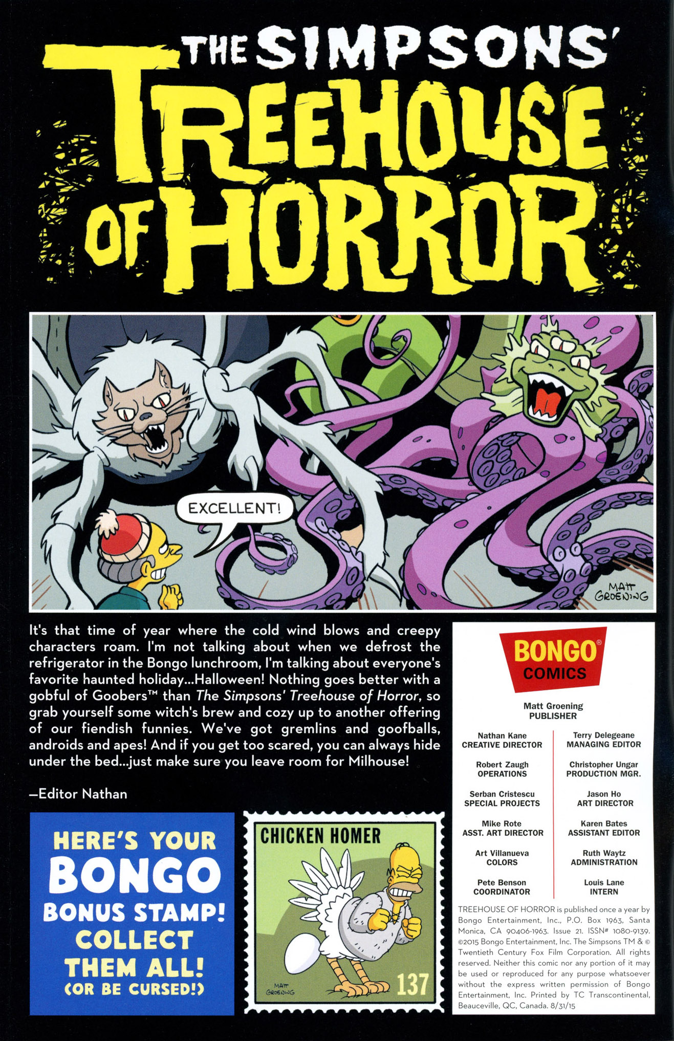 Read online Treehouse of Horror comic -  Issue #21 - 2