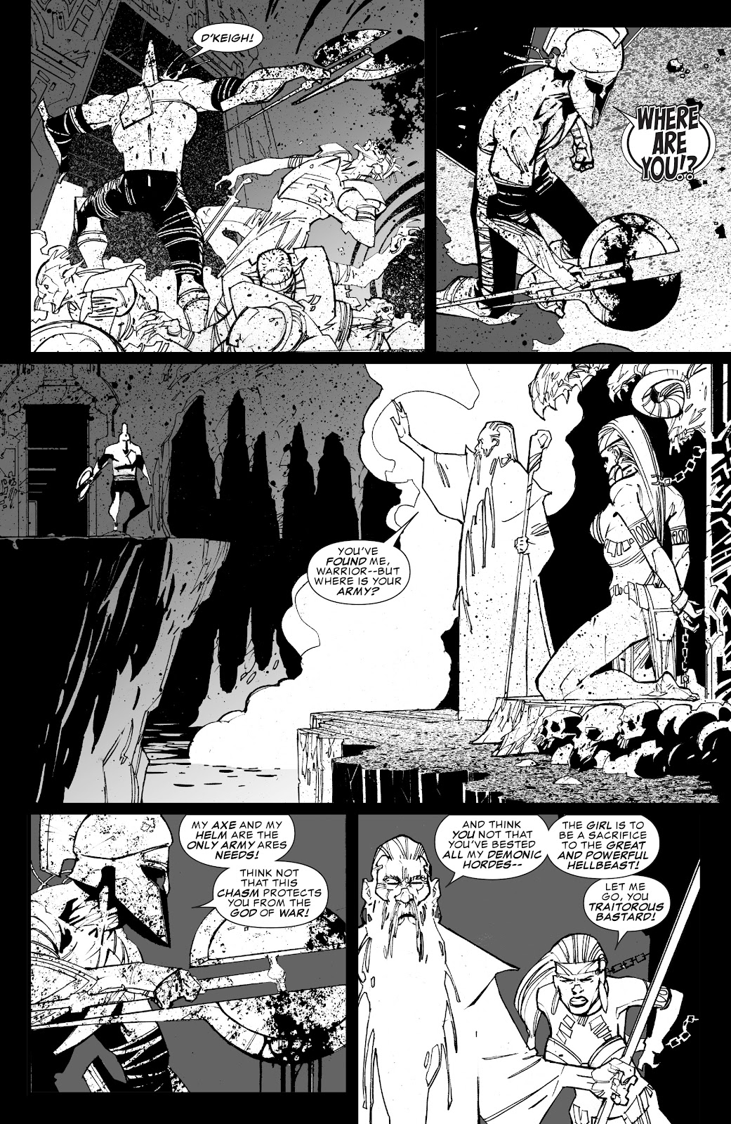 The Savage Axe of Ares (B&W) issue Full - Page 25